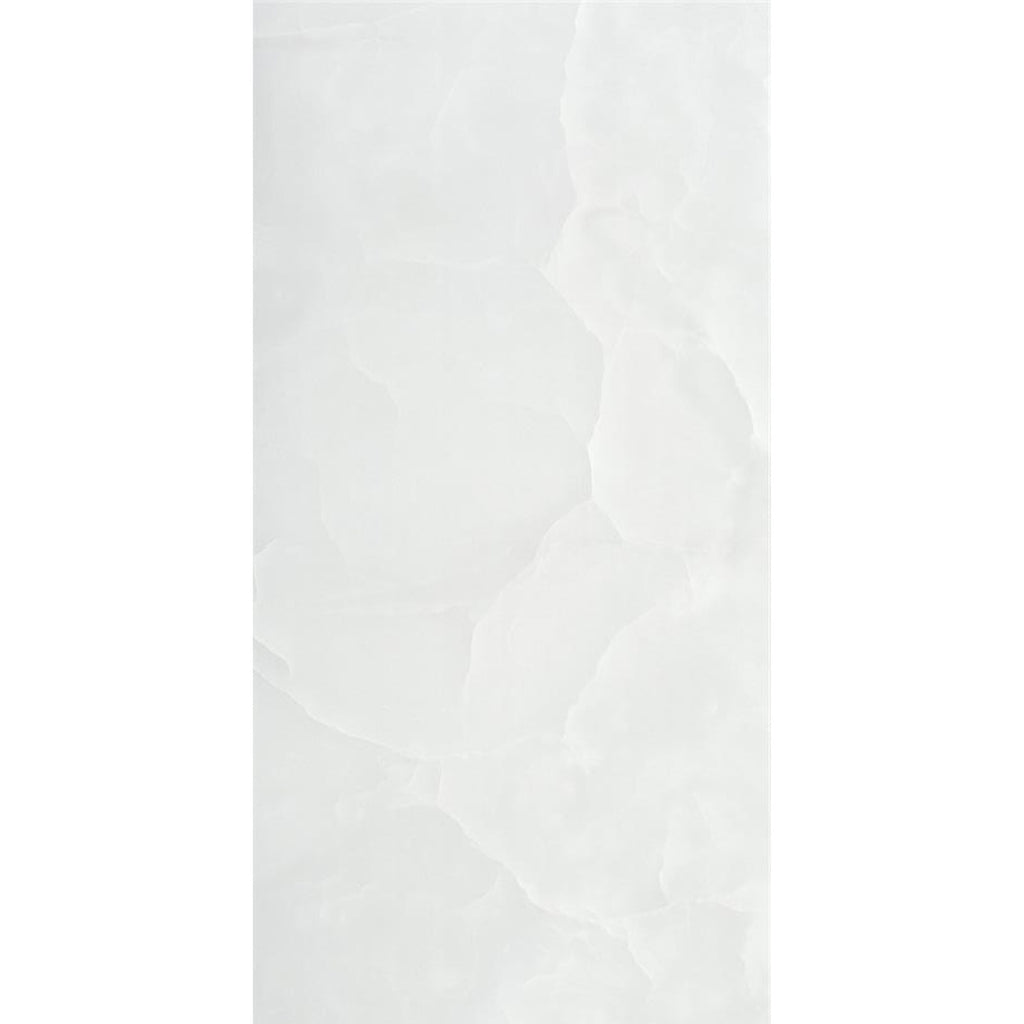 Basque Tiles Basque White Onyx Effect Porcelain Tile 59x120cm Satin Matt