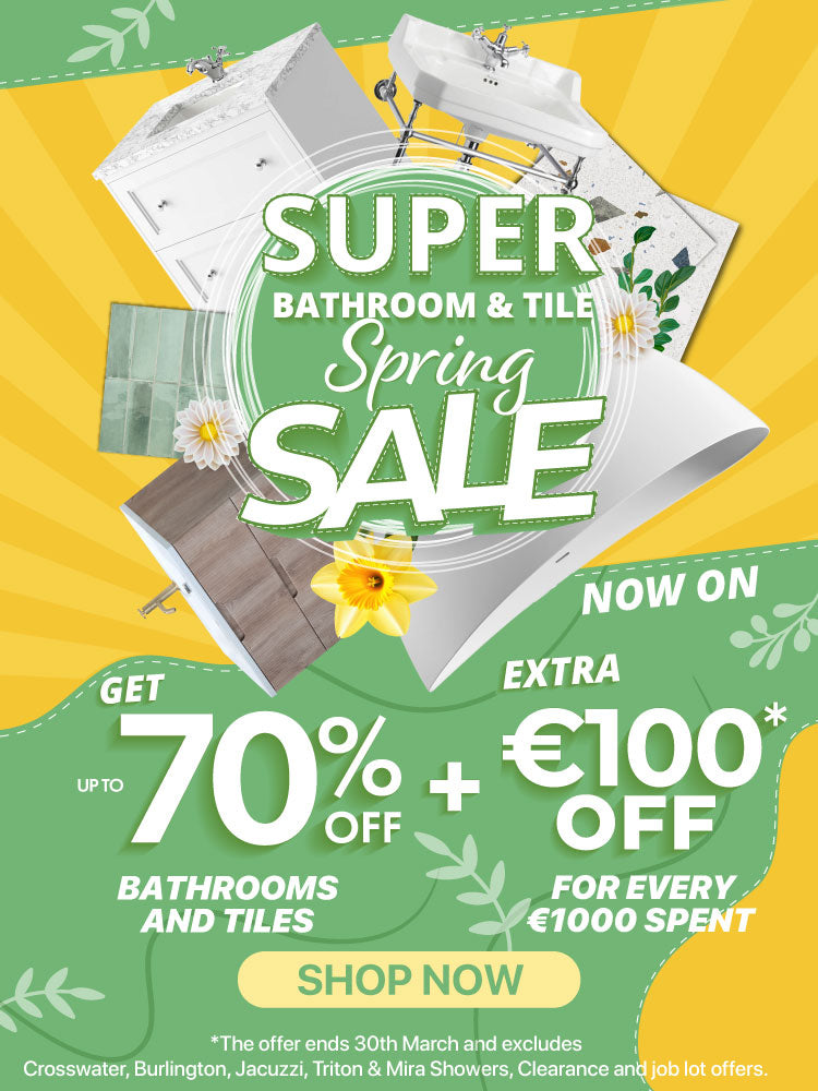  spring bathroom and tile sale banner