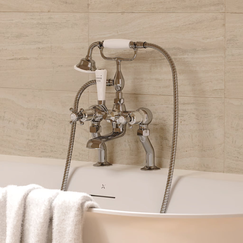 Belgravia bath-shower mixer in chrome
