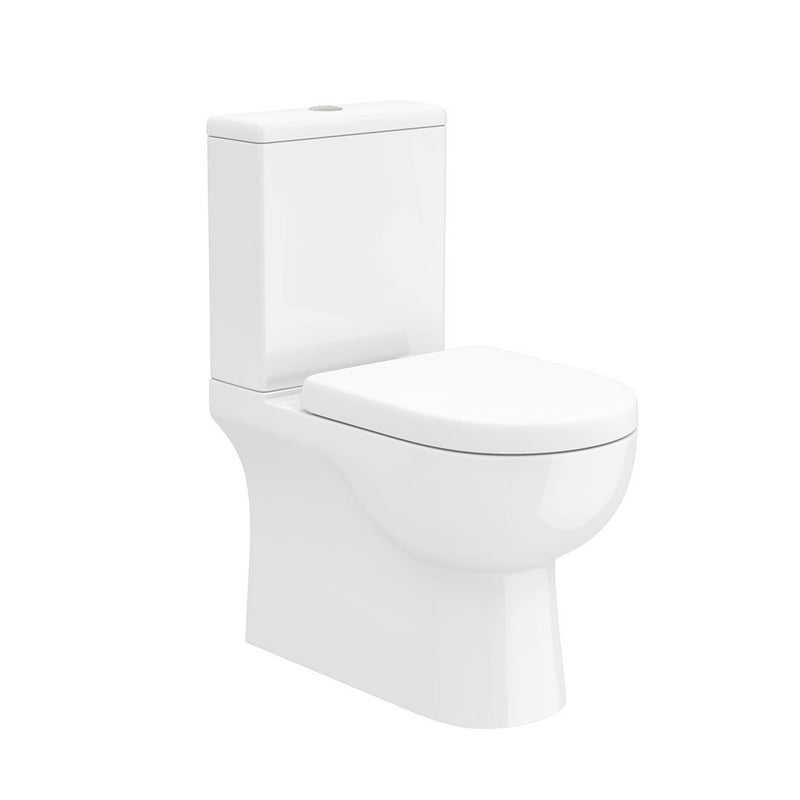 bondi rimless close coupled toilet with soft close seat