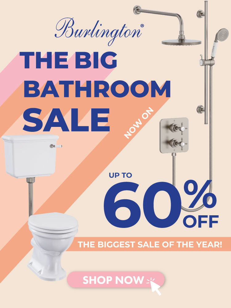 Enjoy up to 60% off Burlington in The Big Bathroom Sale banner