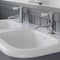 burlington chalfont 1000 wall mounted vanity unit with double roll top basin matt black