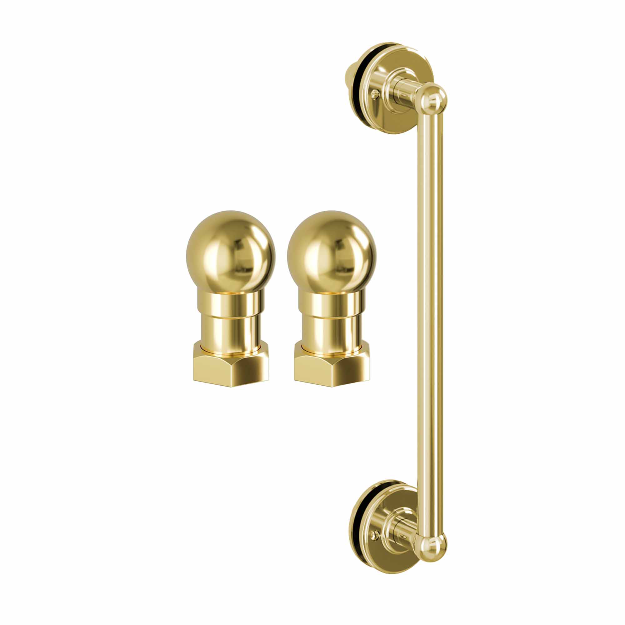 Burlington Classique Quadrant Sliding Shower Door - Gold