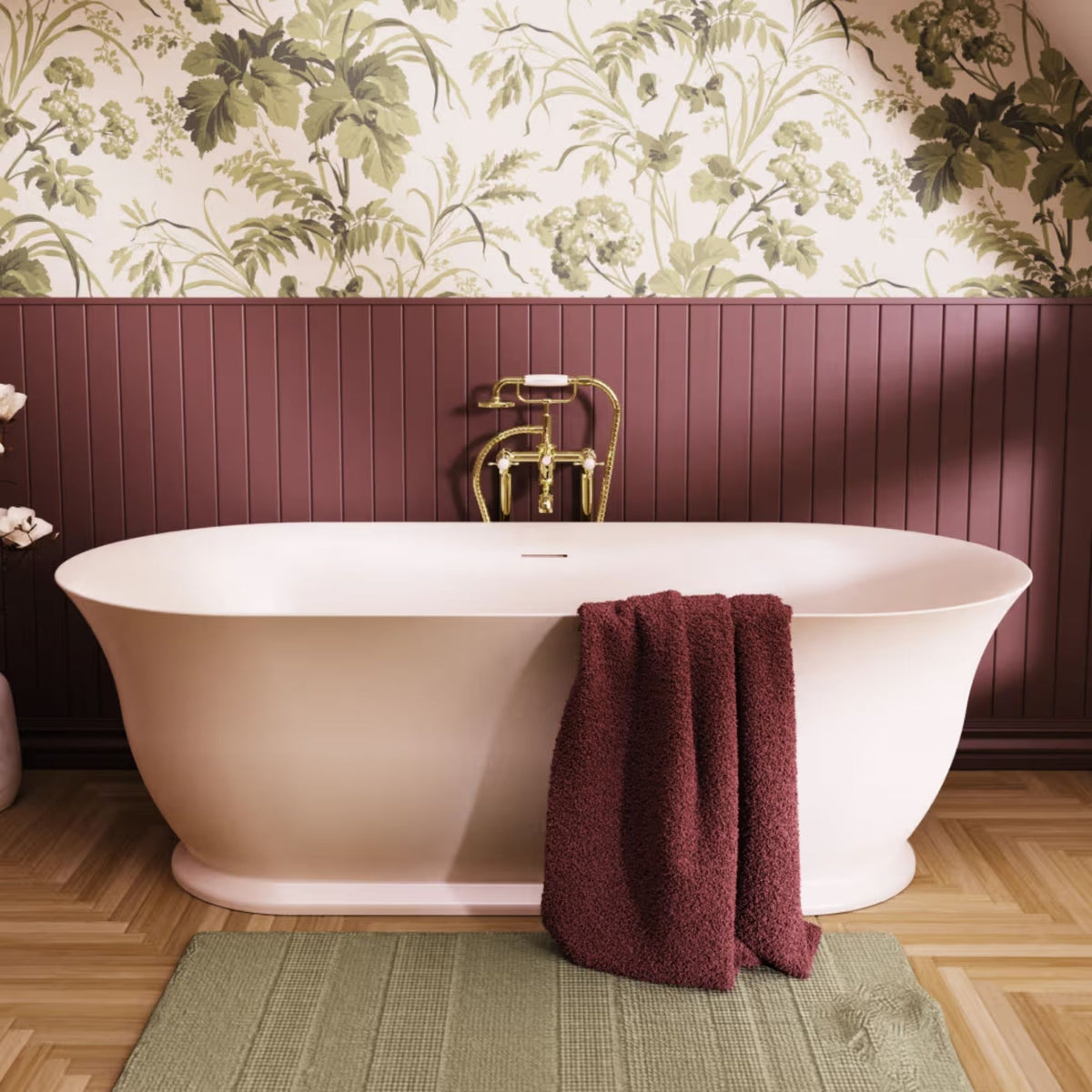 Burlington Florenza 1830 Double-Ended Freestanding Bath Acrylic Matt