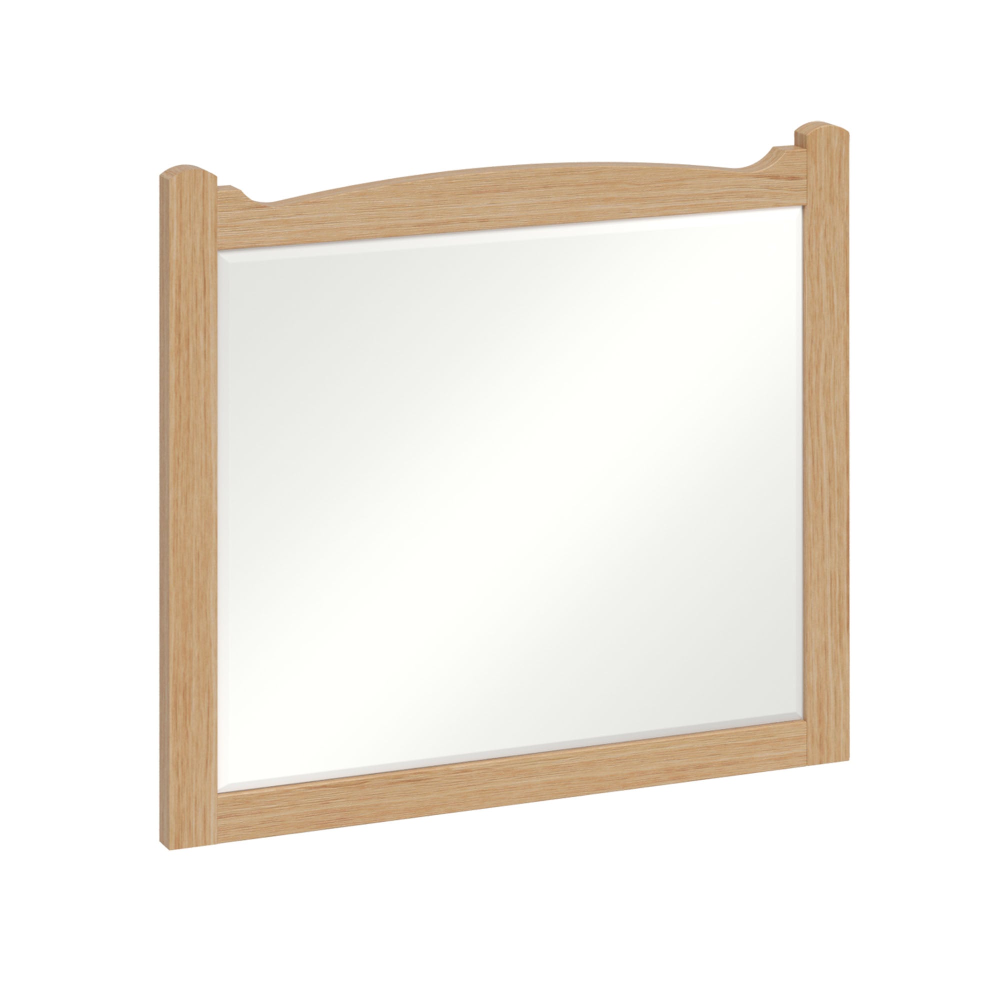 burlington guild 600 framed bathroom mirror light oak