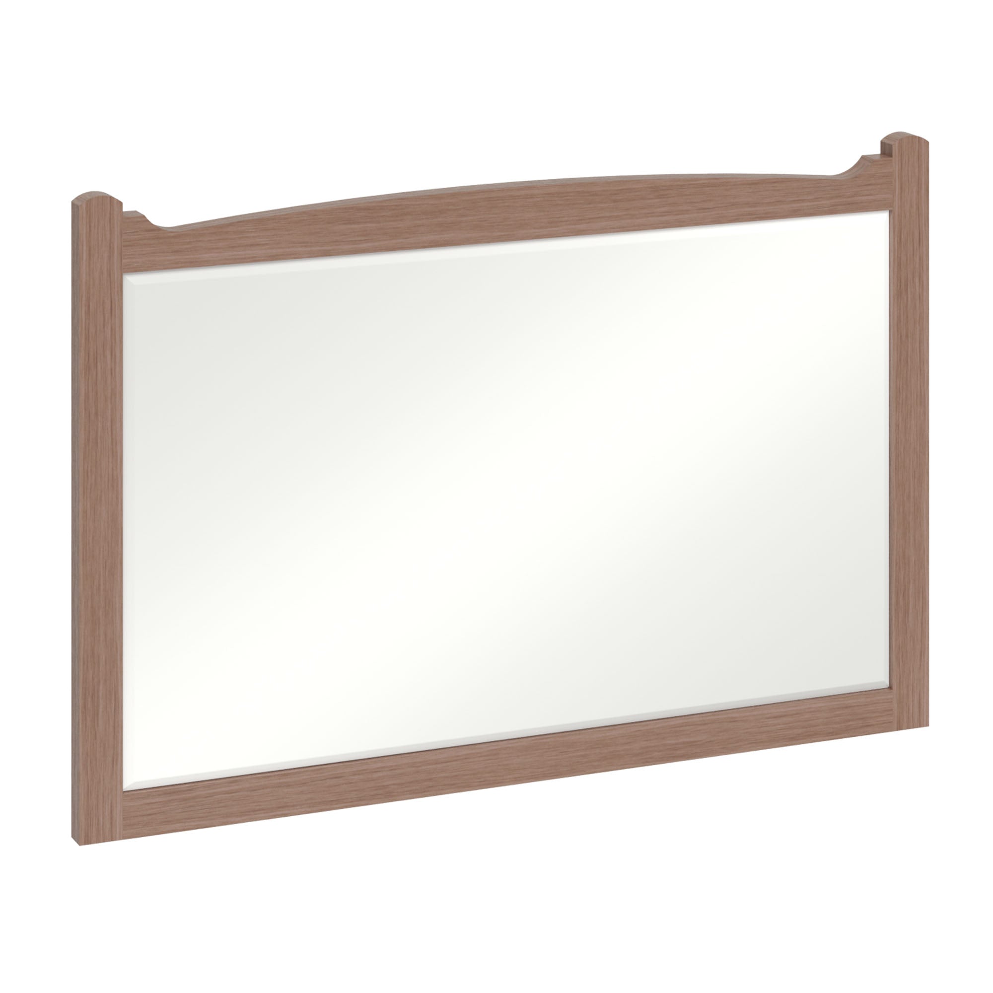 burlington guild 850 framed bathroom mirror dark oak