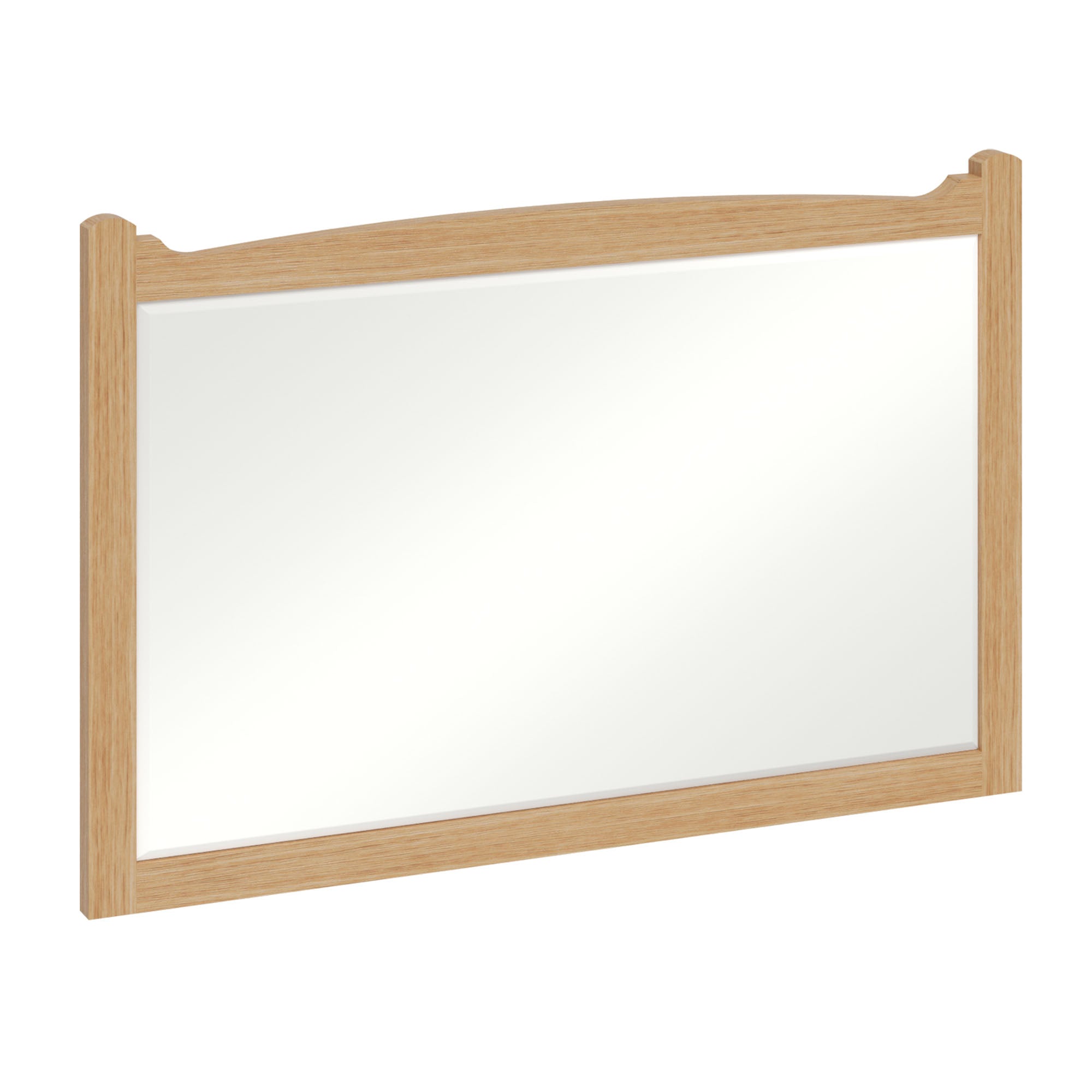 burlington guild 850 framed bathroom mirror light oak