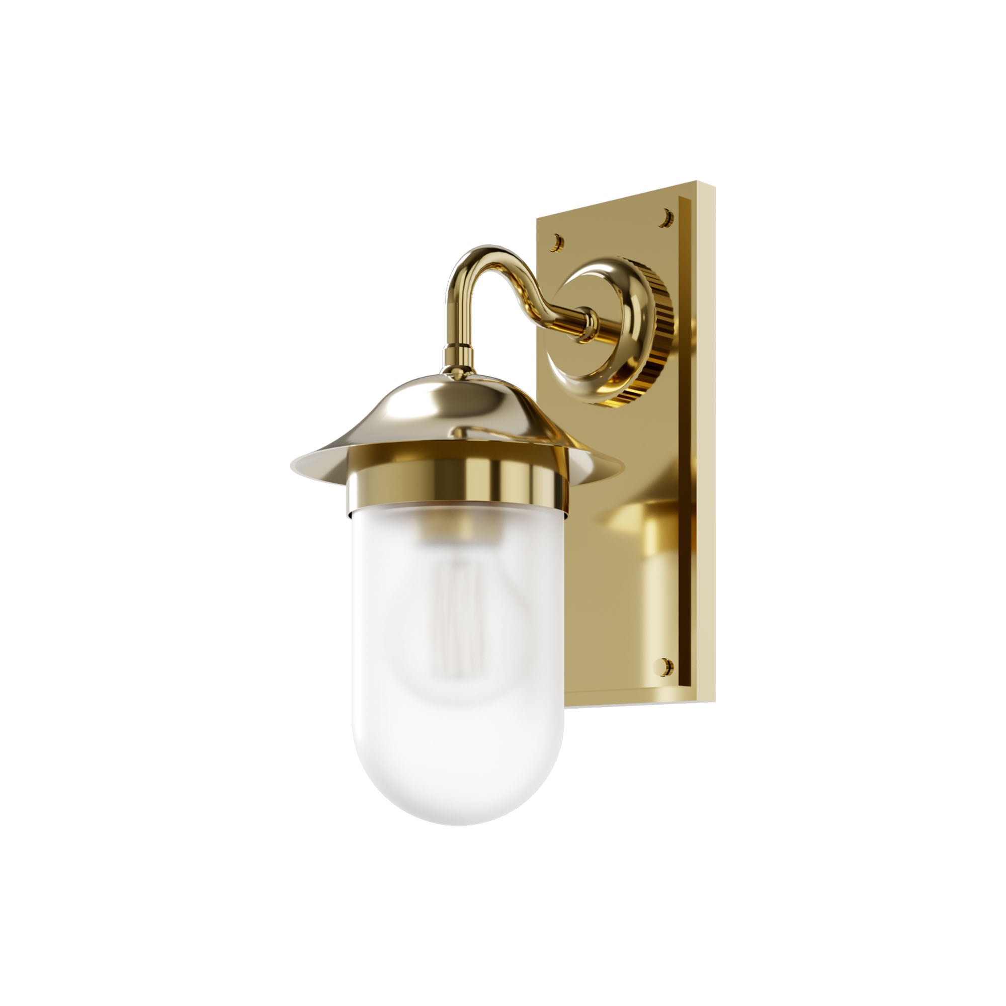 burlington guild bathroom wall light frosted glass gold