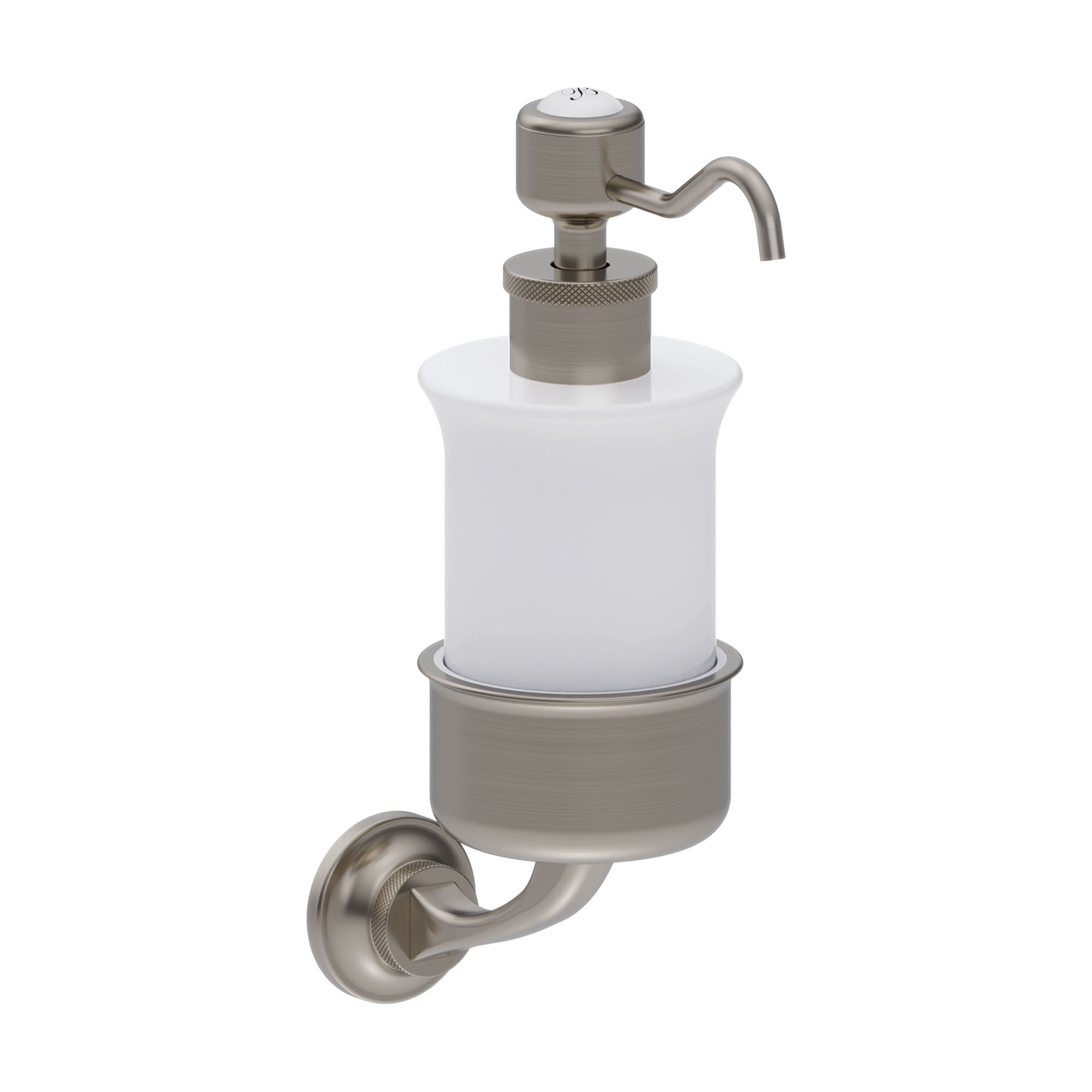 burlington guild soap dispenser brushed nickel