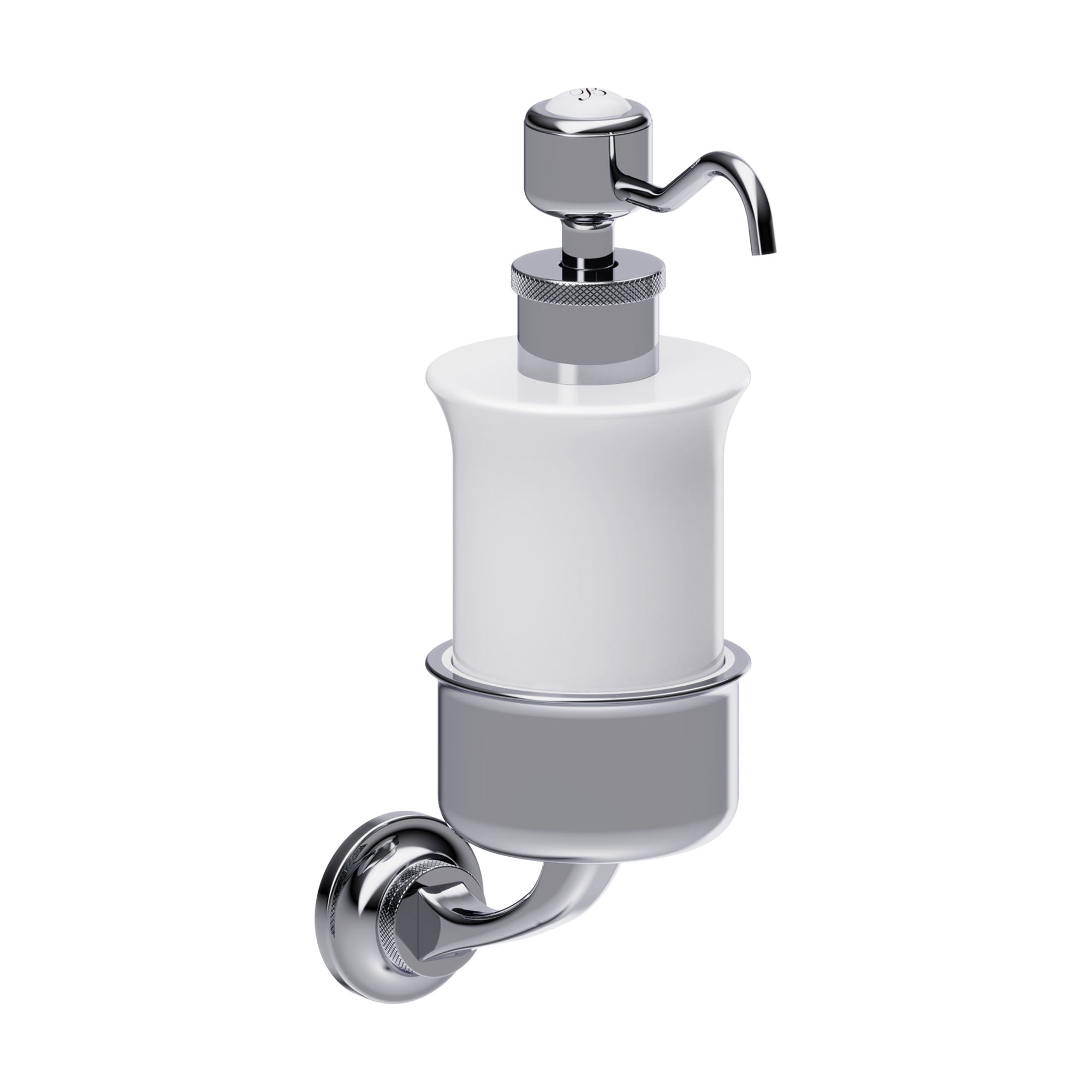 burlington guild soap dispenser chrome