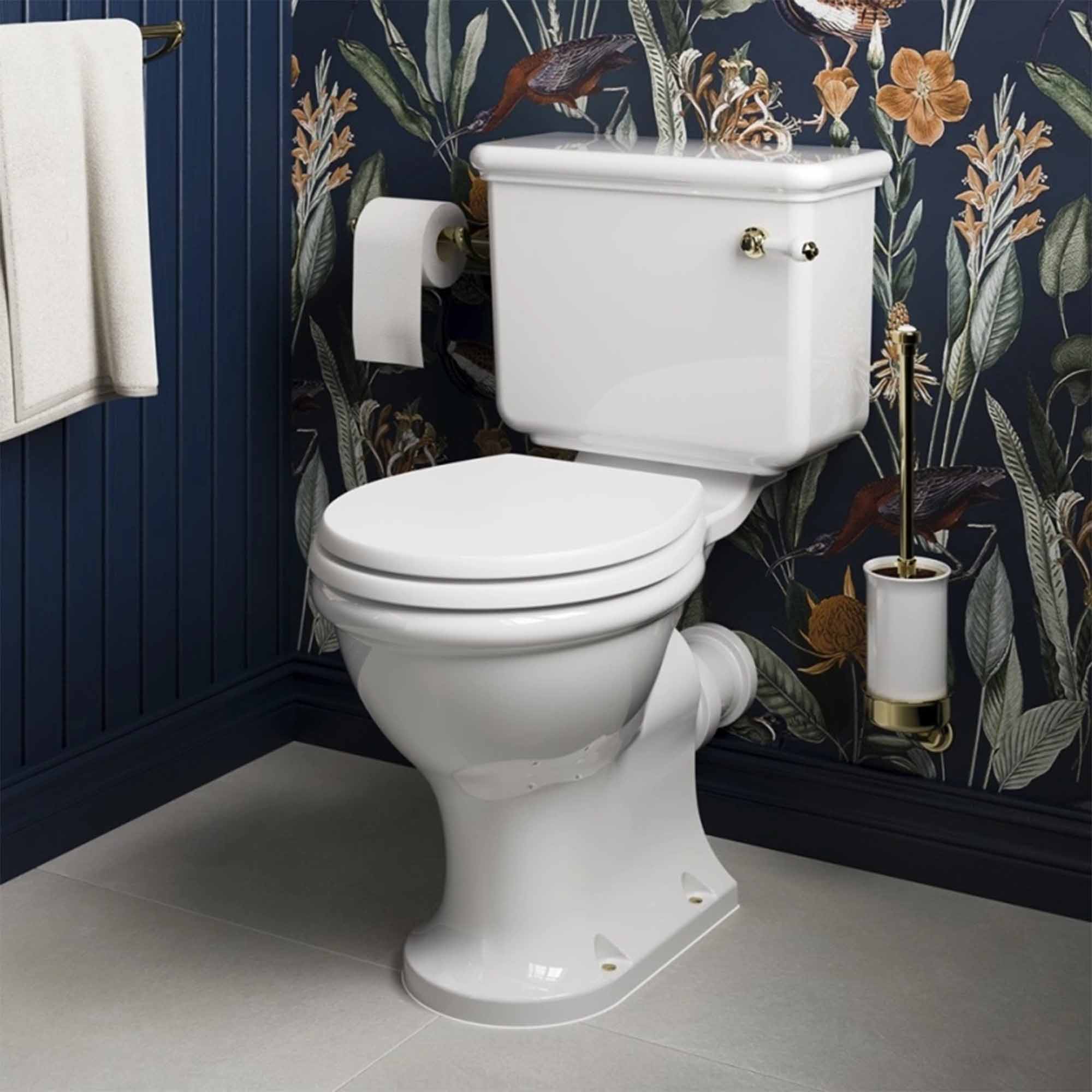 Burlington Guild Rimless Standard Close Coupled Toilet Traditional ...