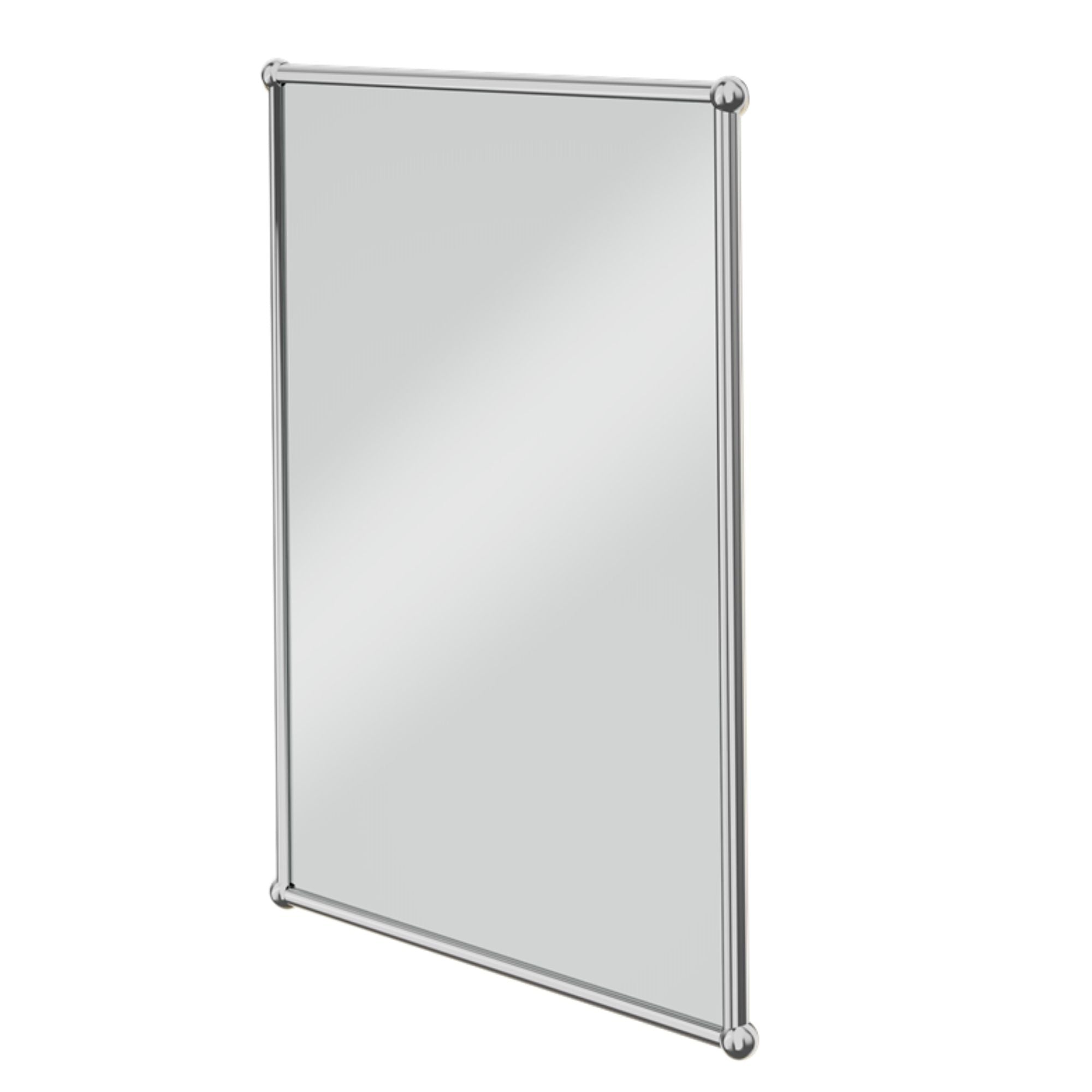 burlington rectangular bathroom mirror in chrome frame deluxe bathrooms