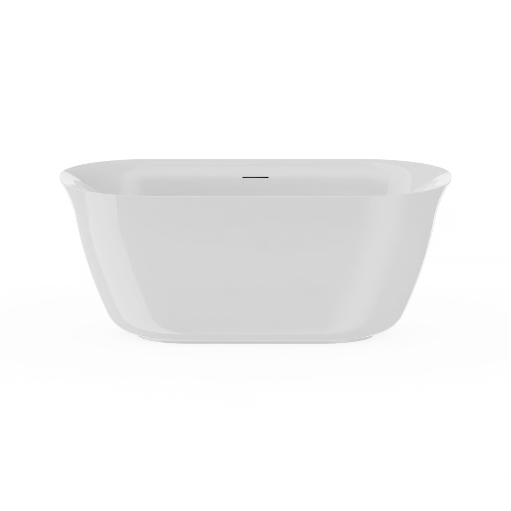 Burlington Strand Freestanding White Acrylic 1496mm length bath, supplied by Deluxe Bathrooms. 