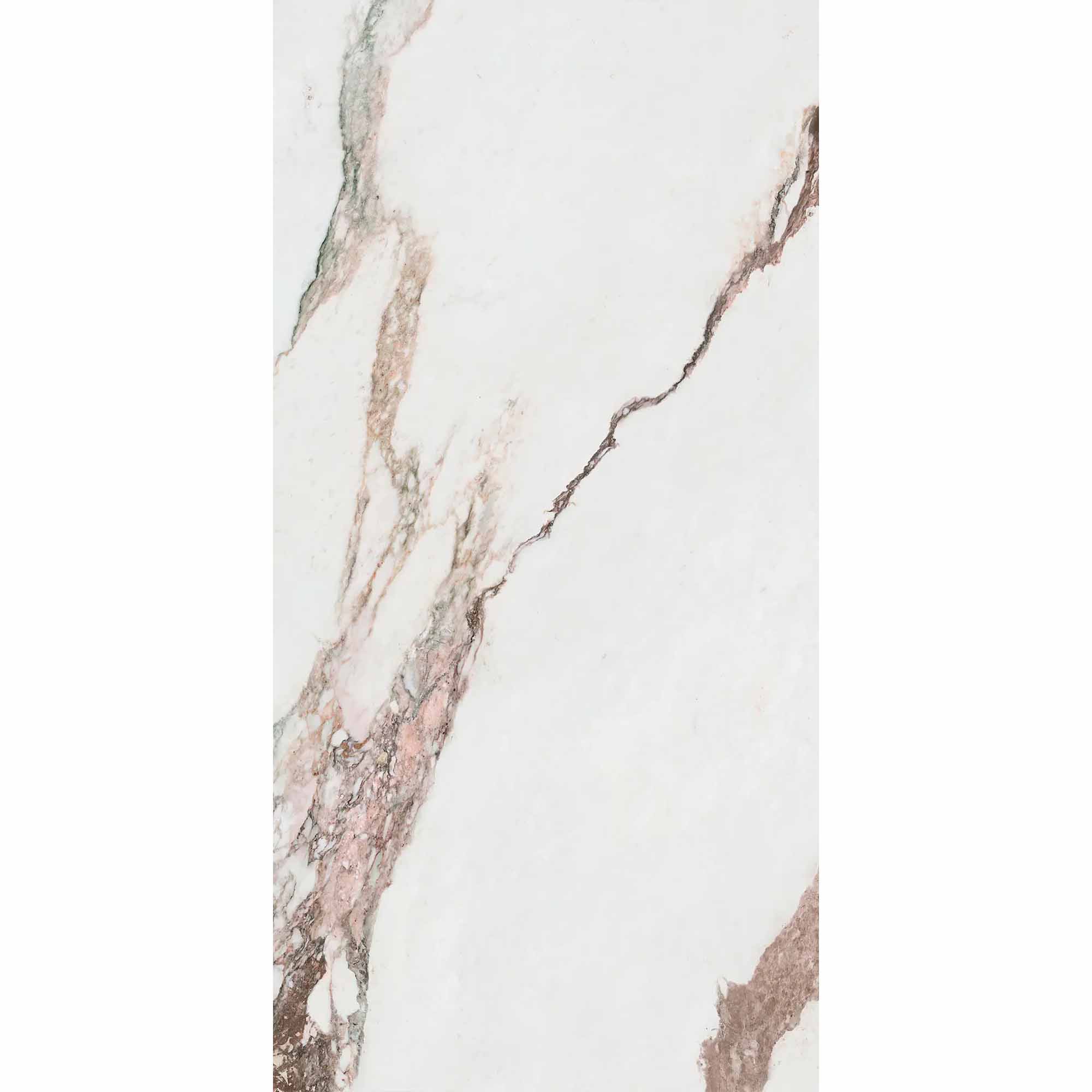 charm experience calacatta pink marble effect porcelain tile 60x120cm polished