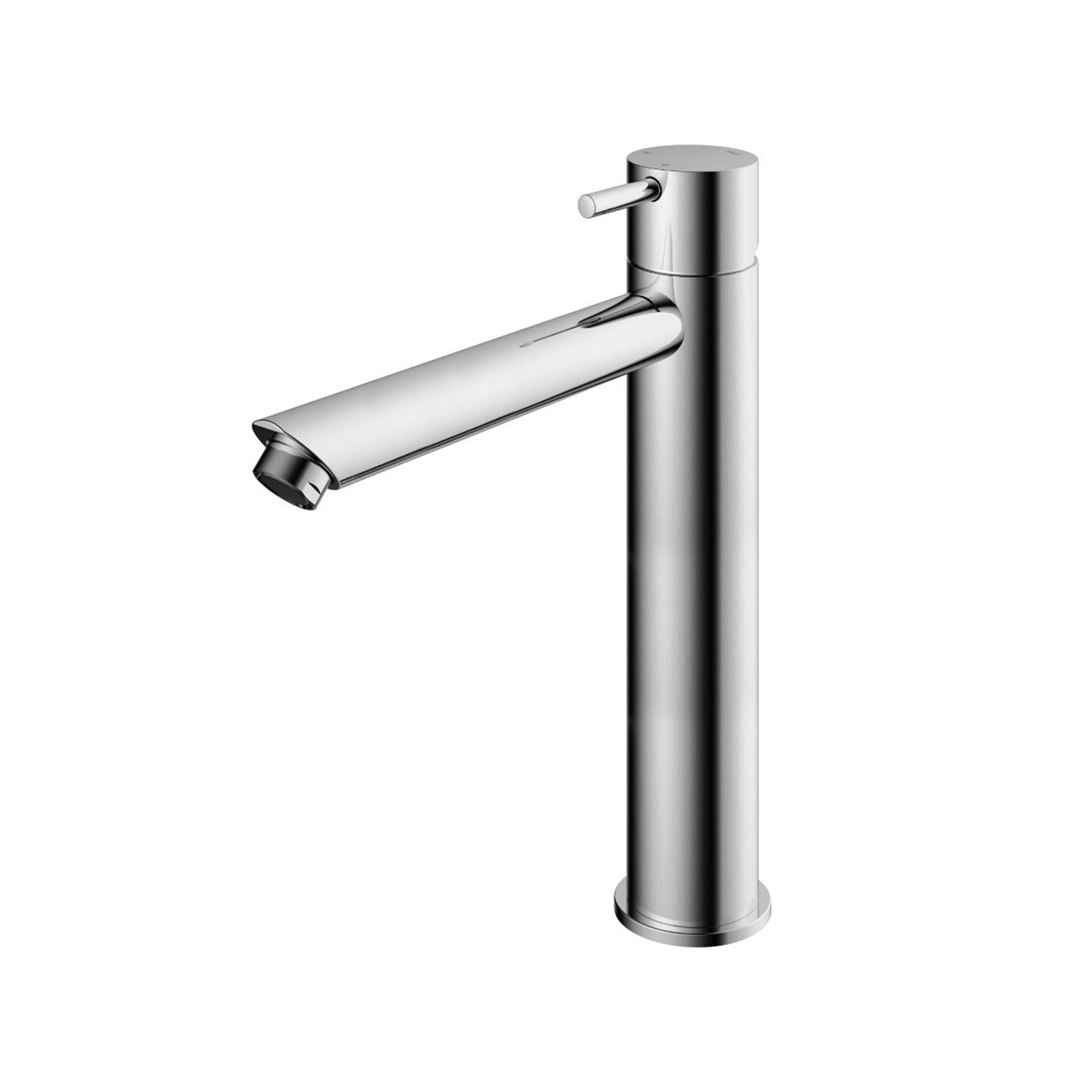 cobber 286mm tall basin mixer tap monobloc straight spout chrome