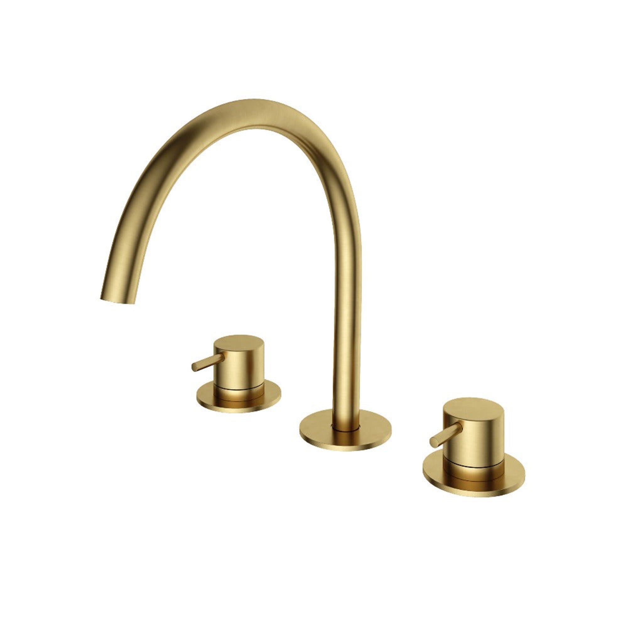 cobber 3 hole deck mounted basin mixer brushed brass pvd