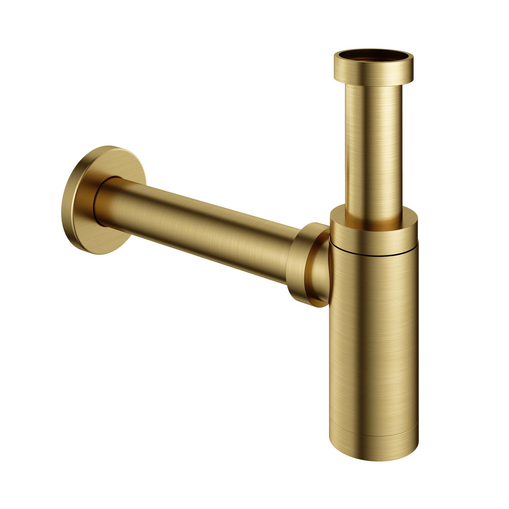 cobber bottle trap brushed brass pvd