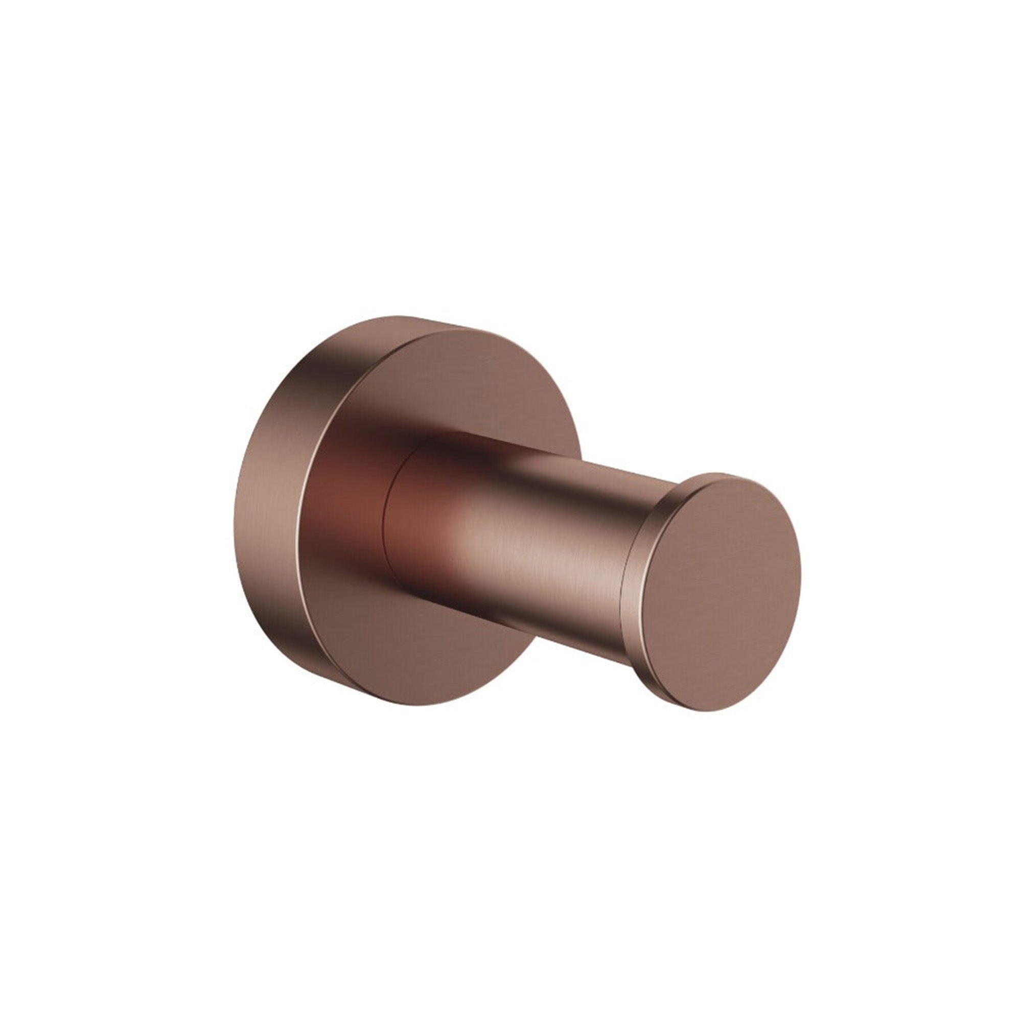 cobber robe hook brushed copper pvd