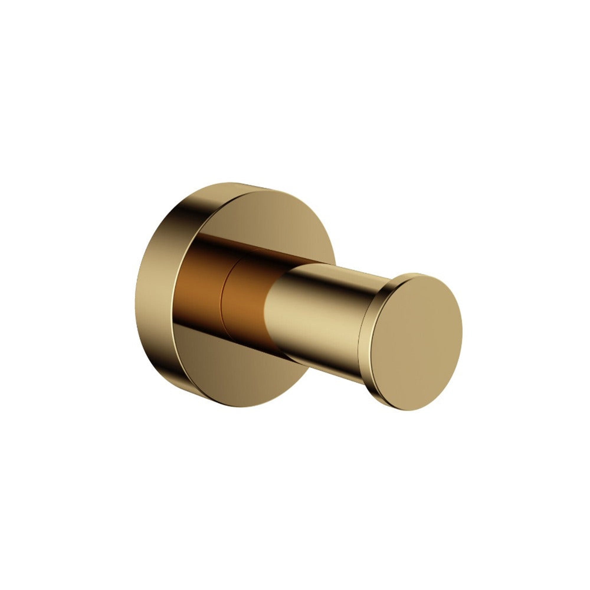 cobber robe hook polished brass pvd