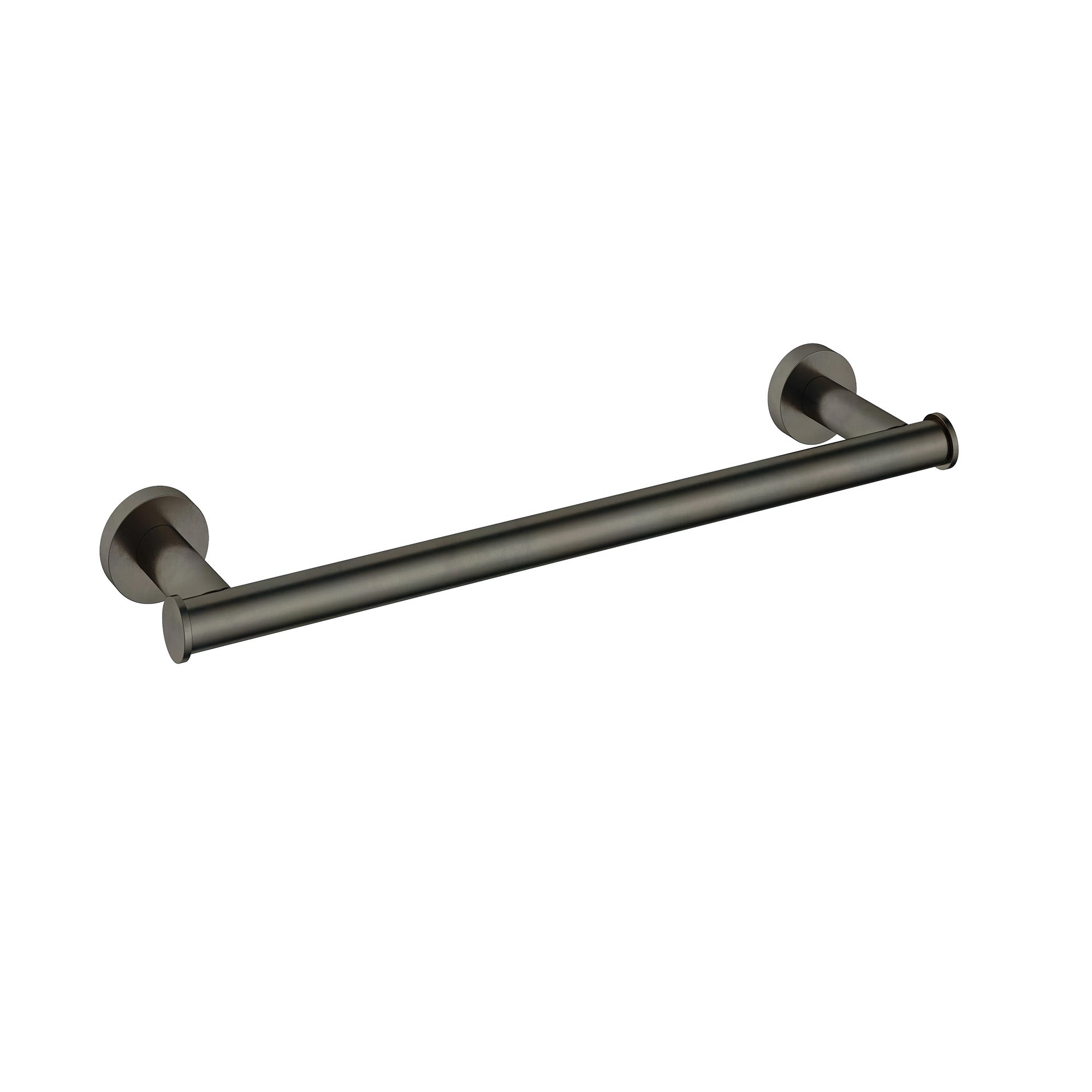 cobber single towel rail 340mm aged iron