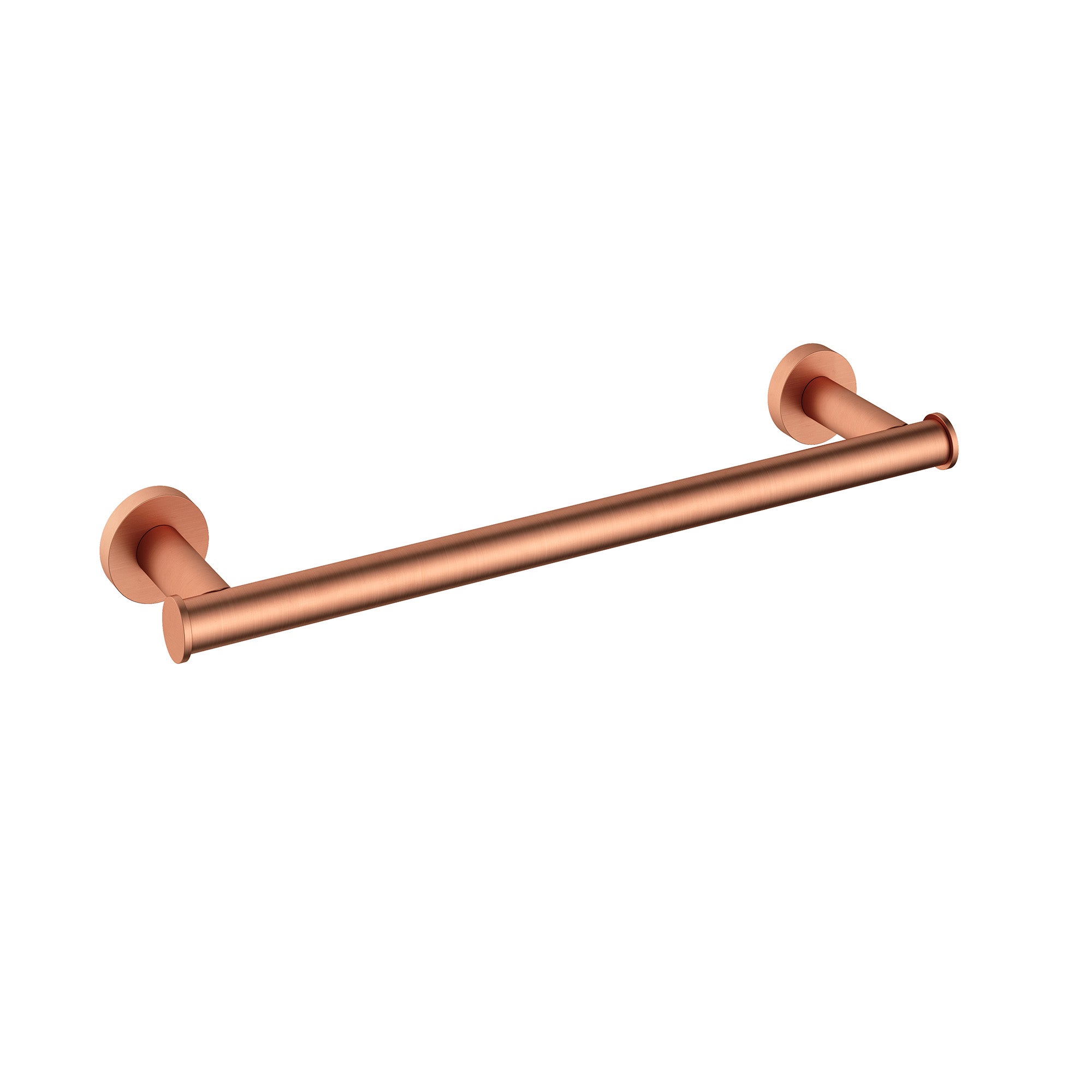 cobber single towel rail 340mm brushed copper