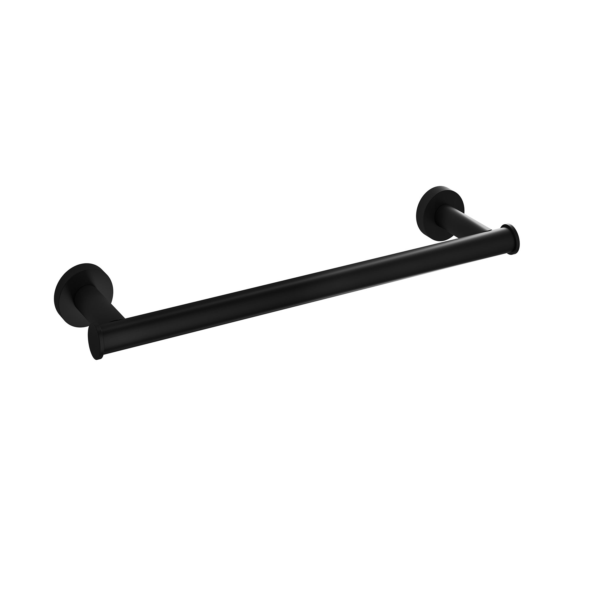 cobber single towel rail 340mm matt black