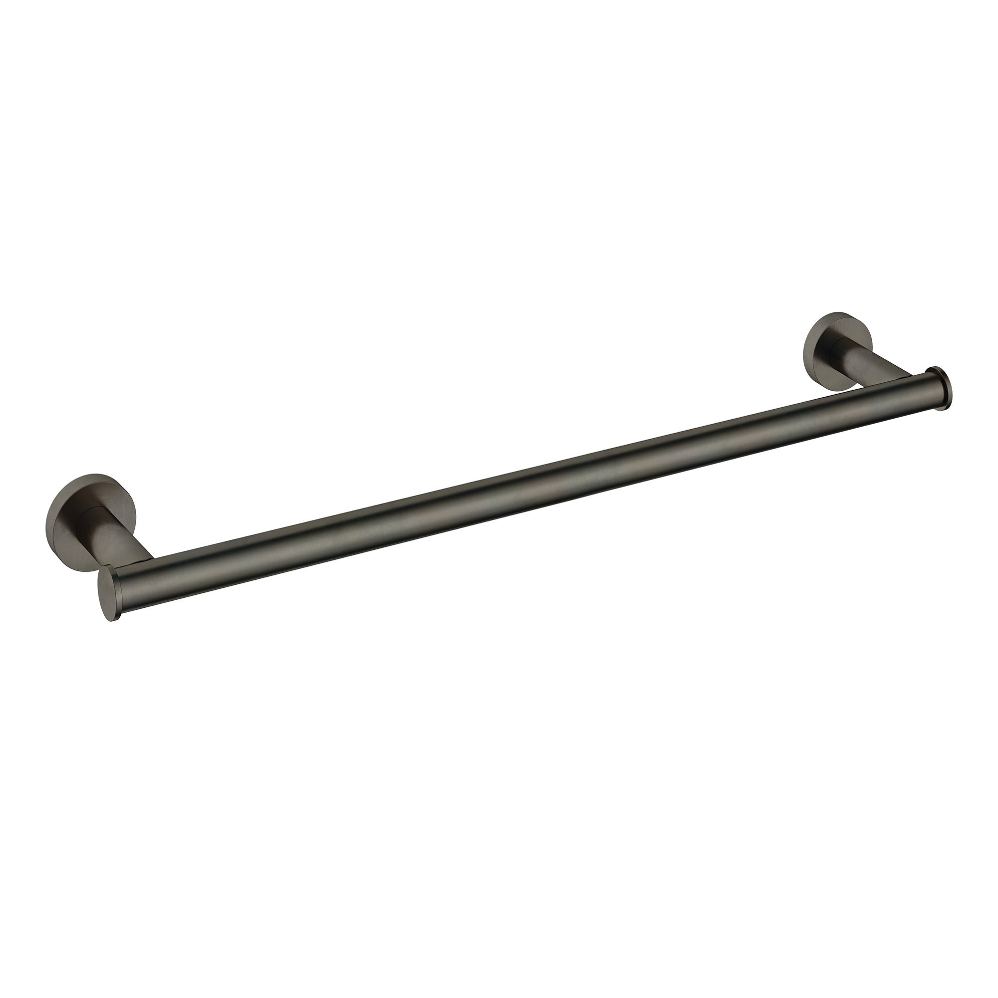 cobber single towel rail 640mm aged iron