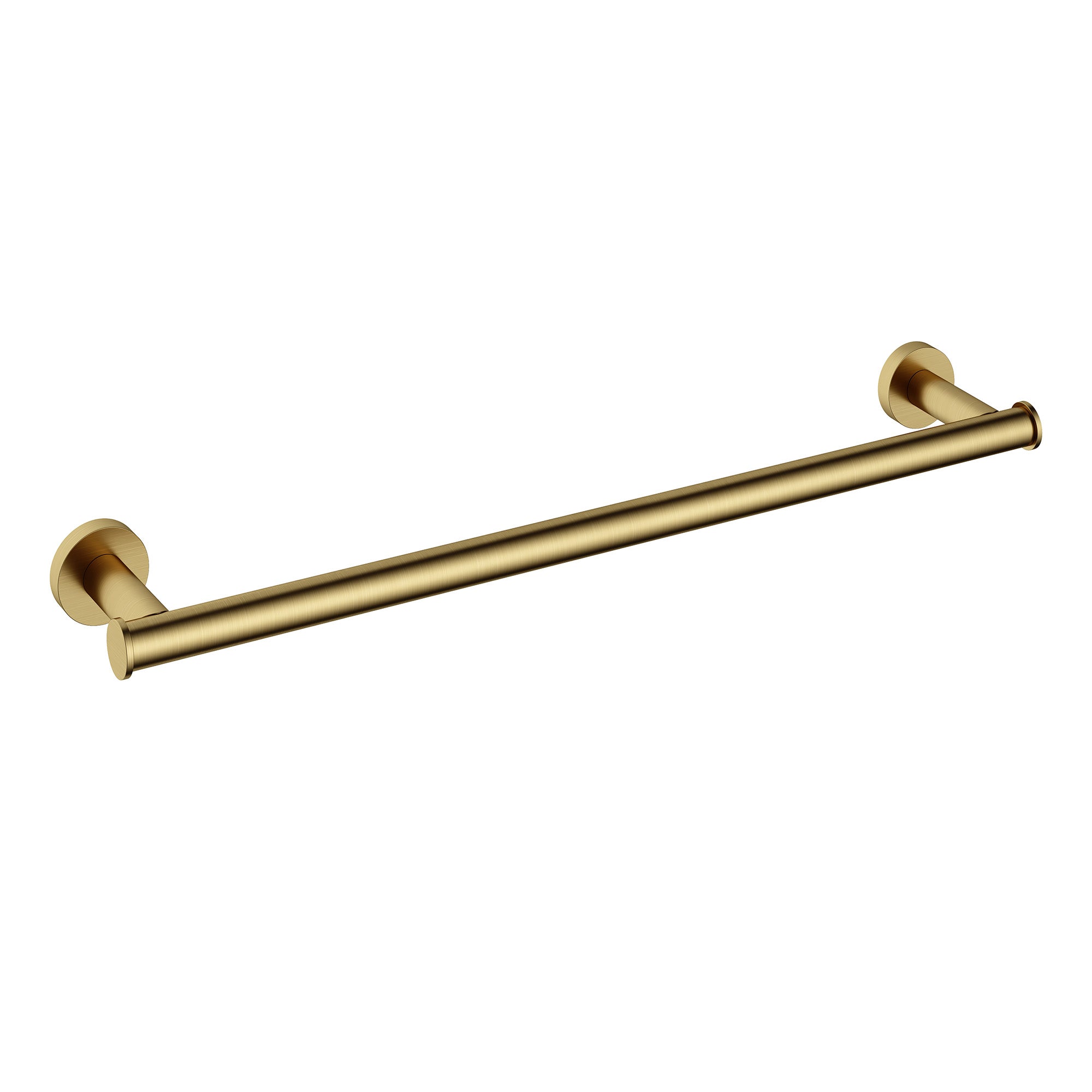 cobber single towel rail 640mm brushed brass pvd