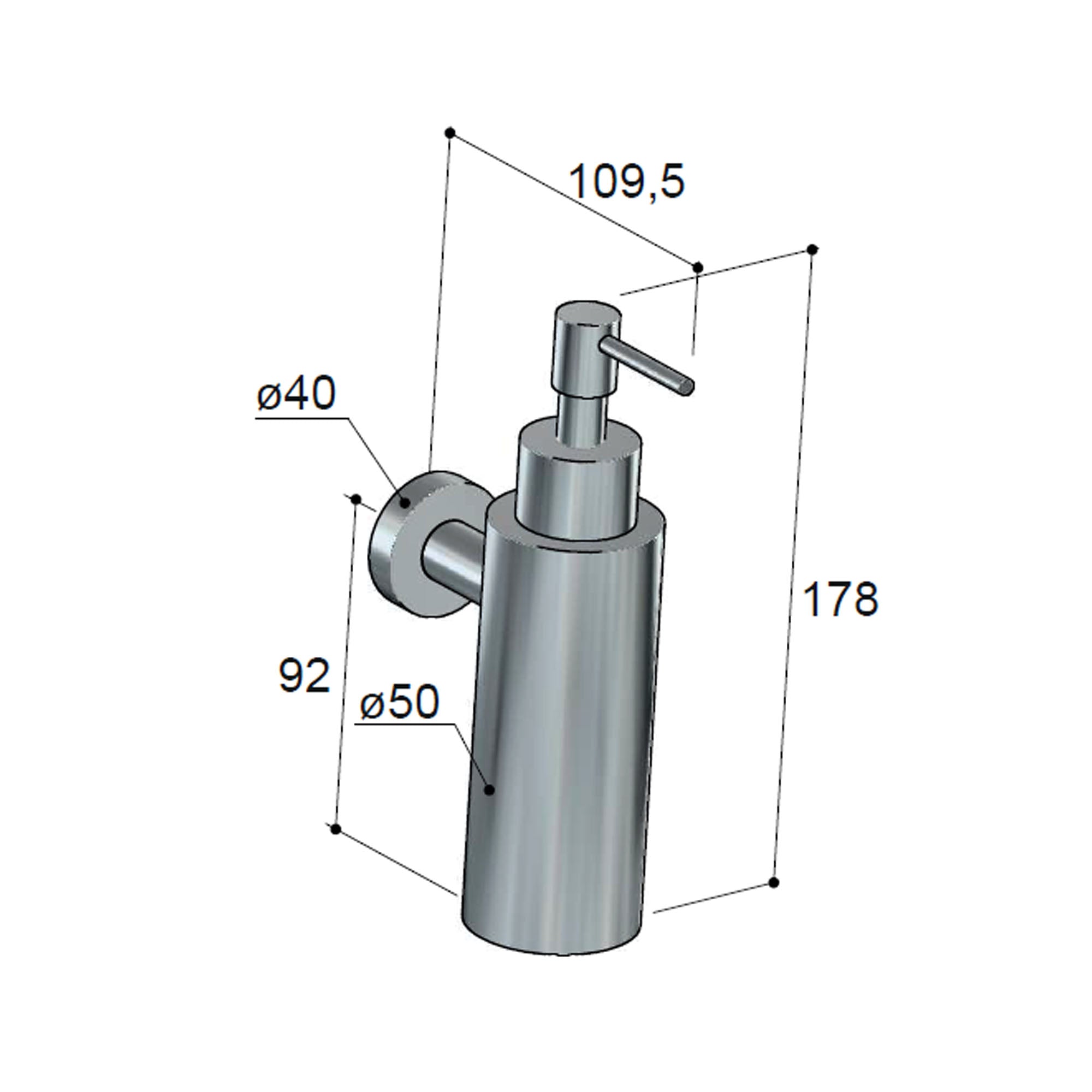 cobber soap dispenser dimensions