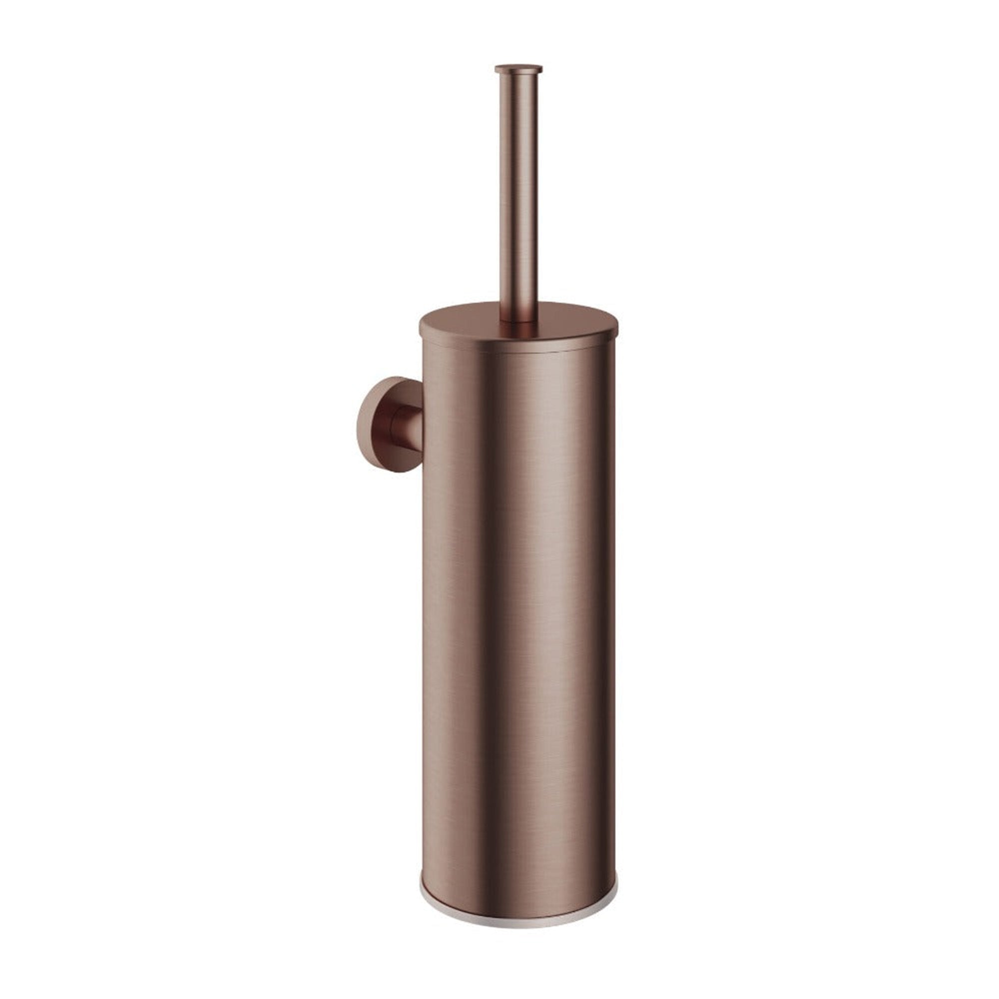 cobber toilet brush holder brushed copper pvd