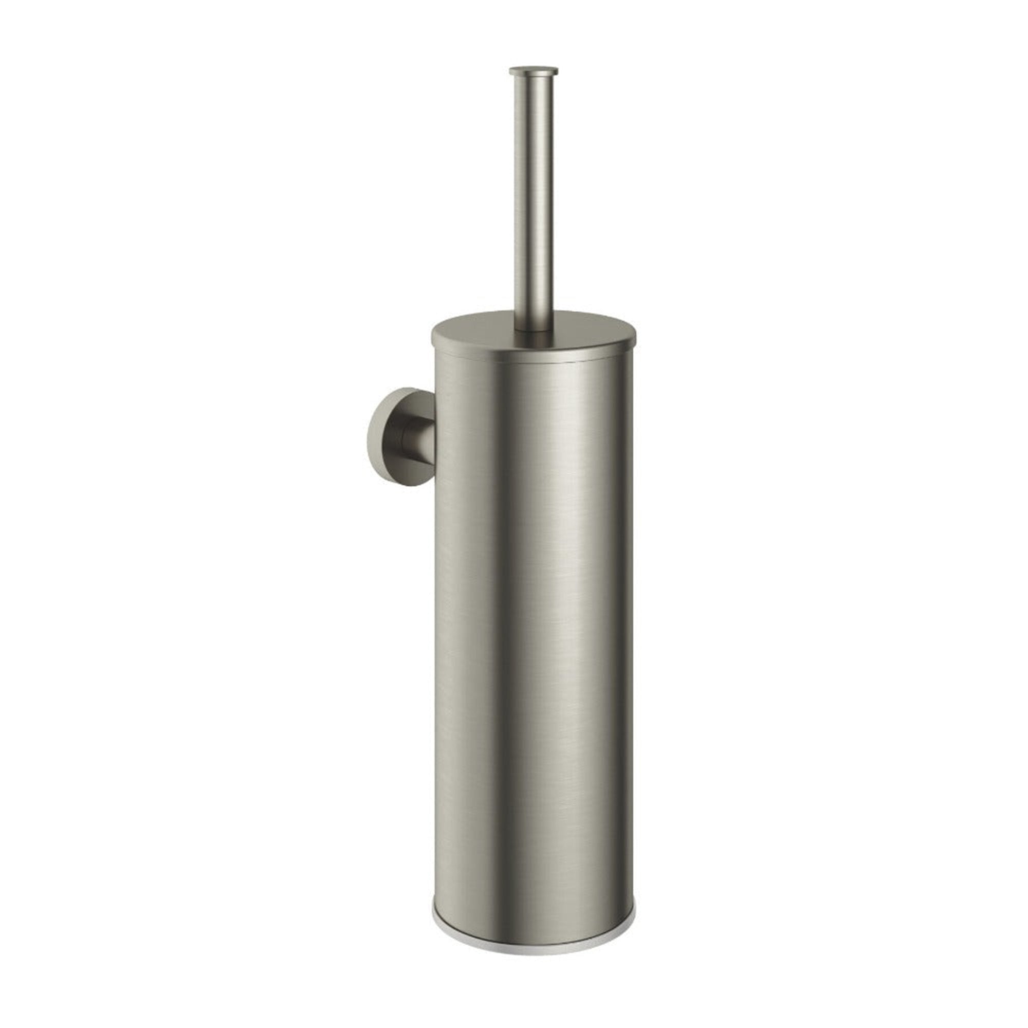 cobber toilet brush holder brushed nickel