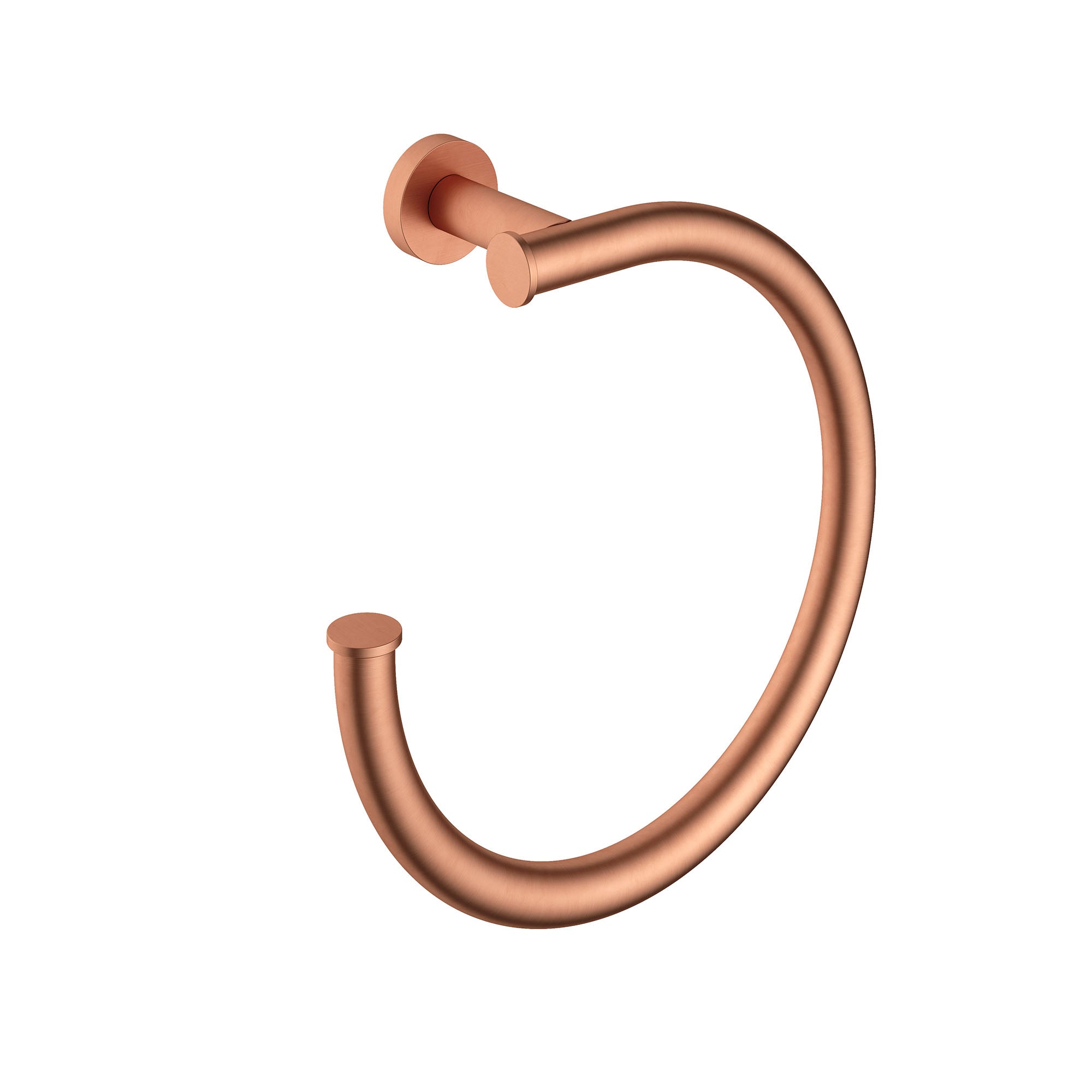 cobber towel ring brushed copper