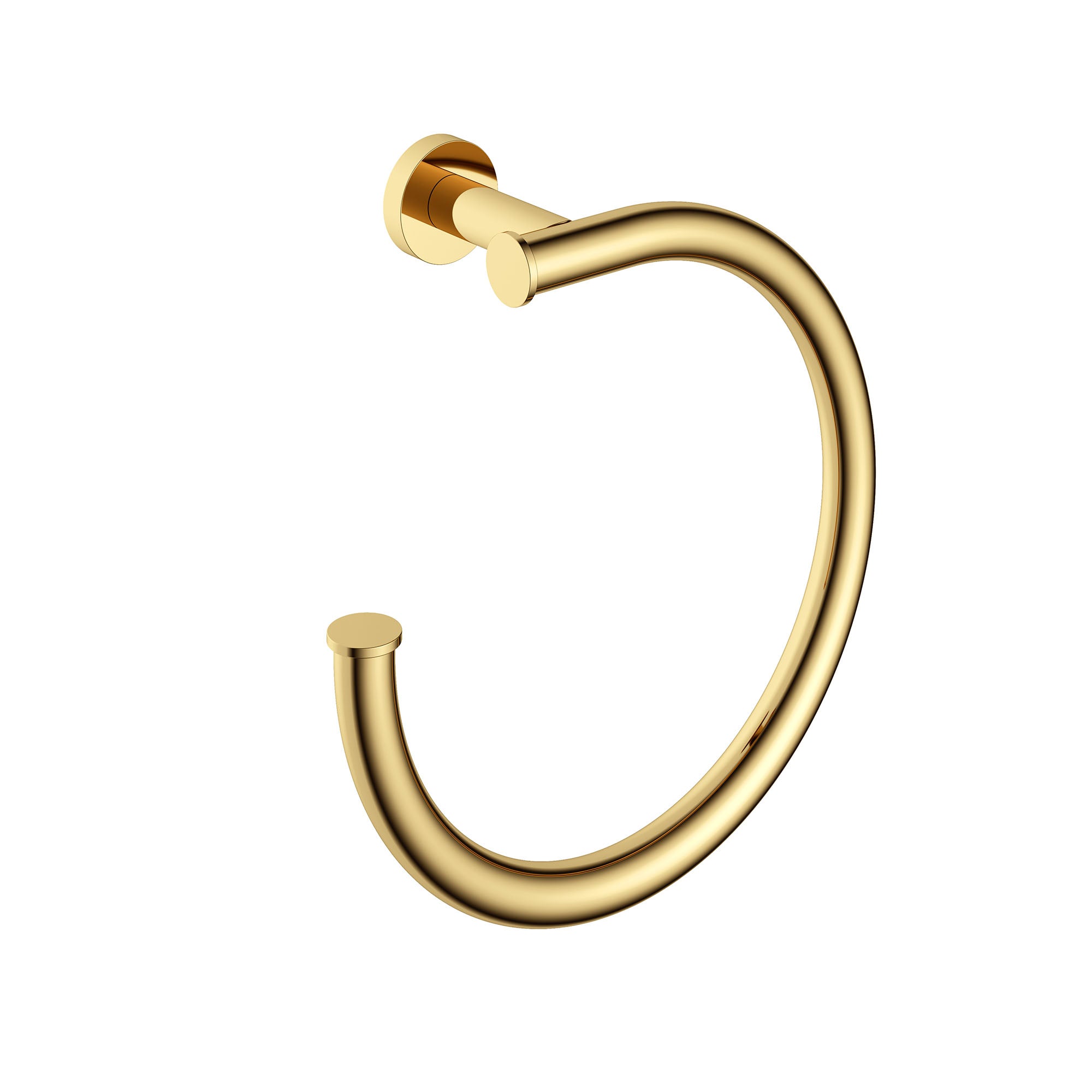 cobber towel ring polished brass pvd