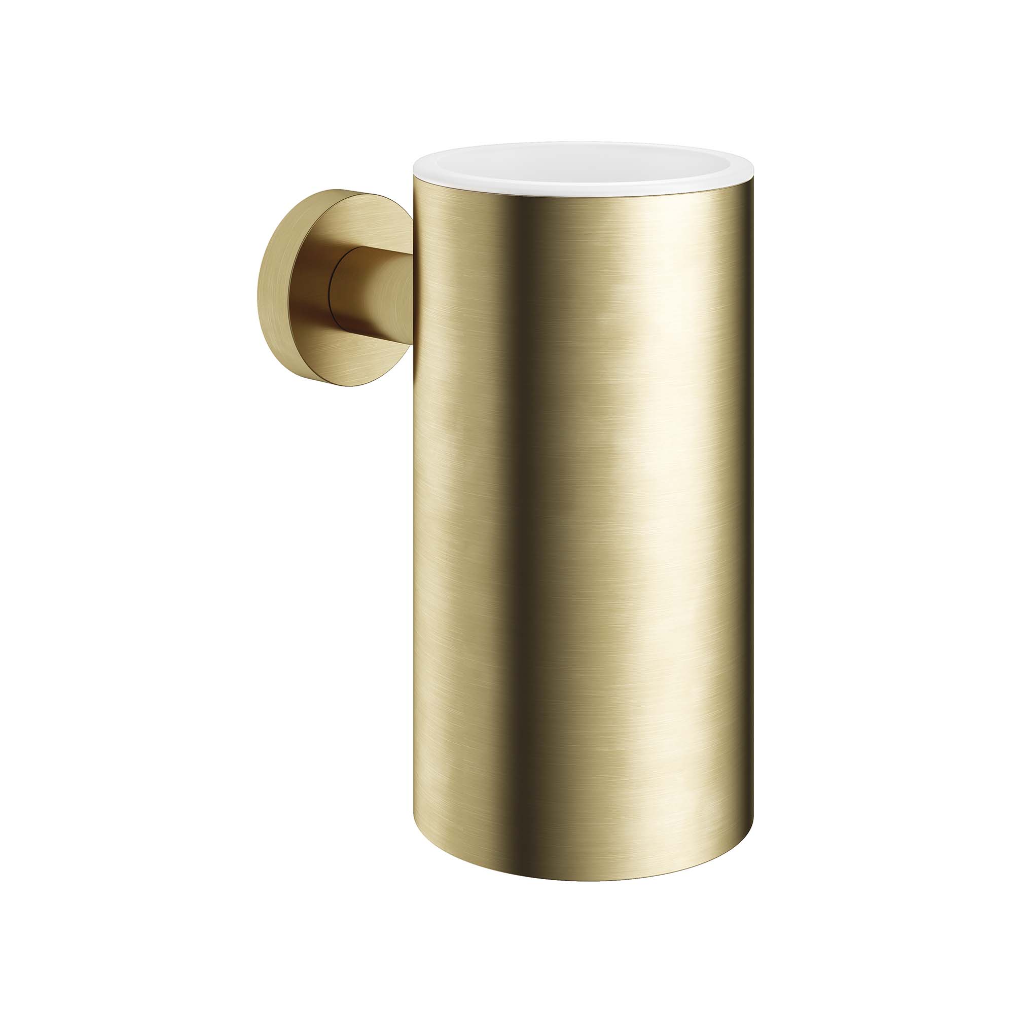 cobber tumbler holder brushed brass