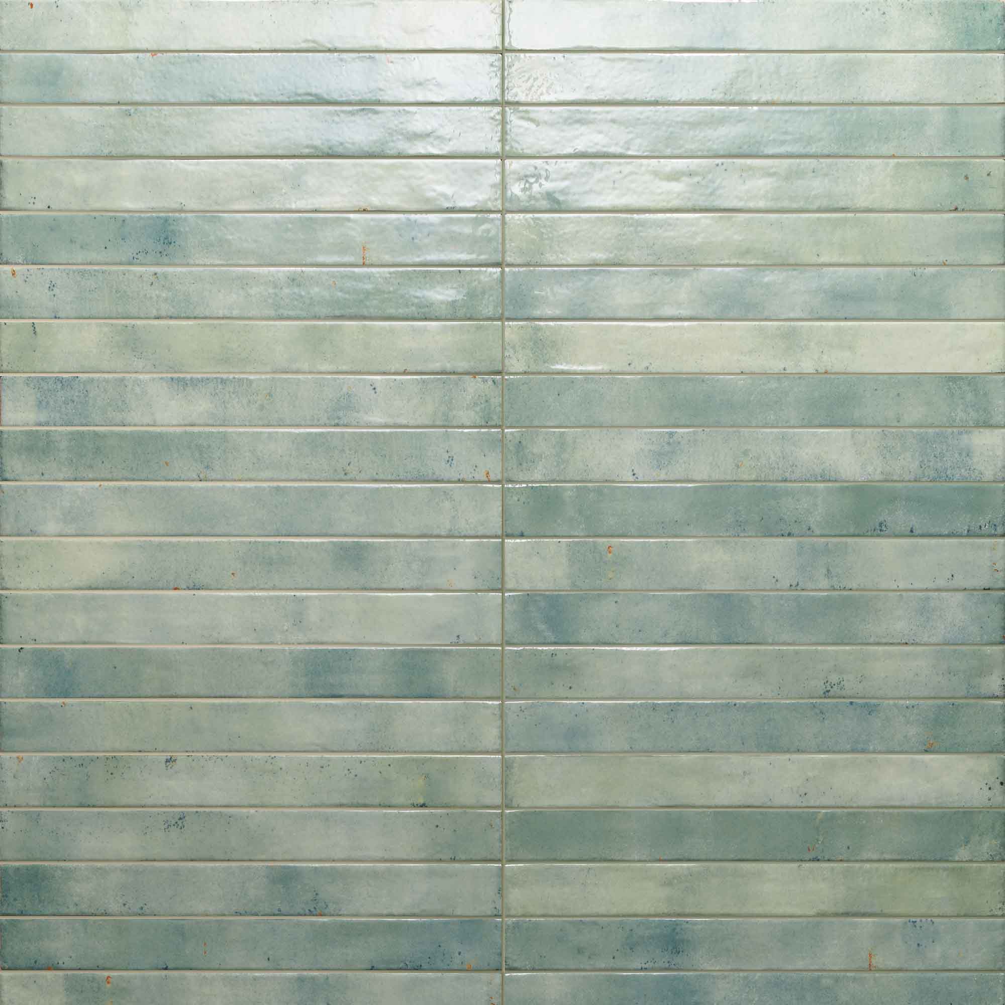 colours aquamarina porcelain wall tile 4.8x45cm gloss