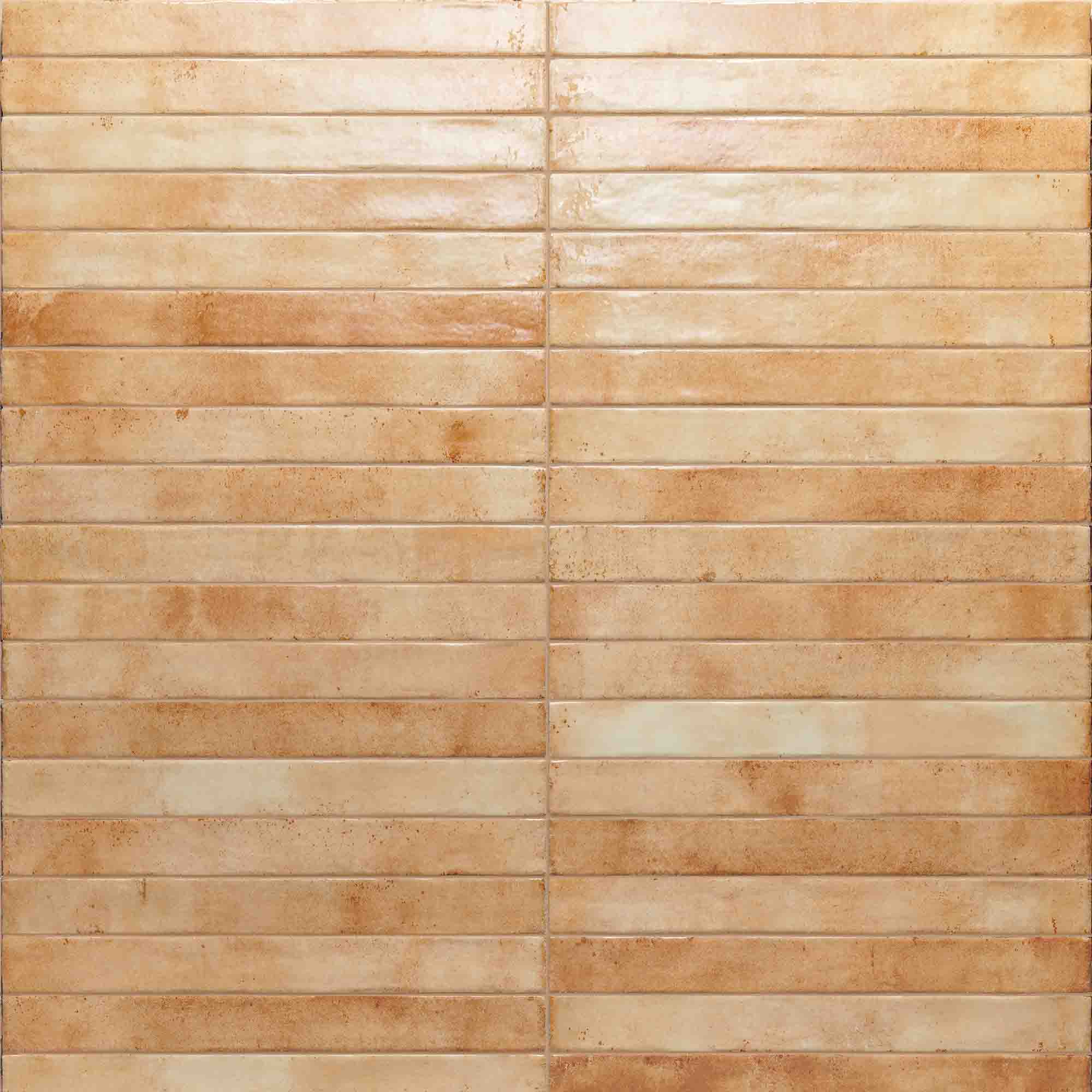 colours beige ceramic wall tile 4.5x45cm gloss