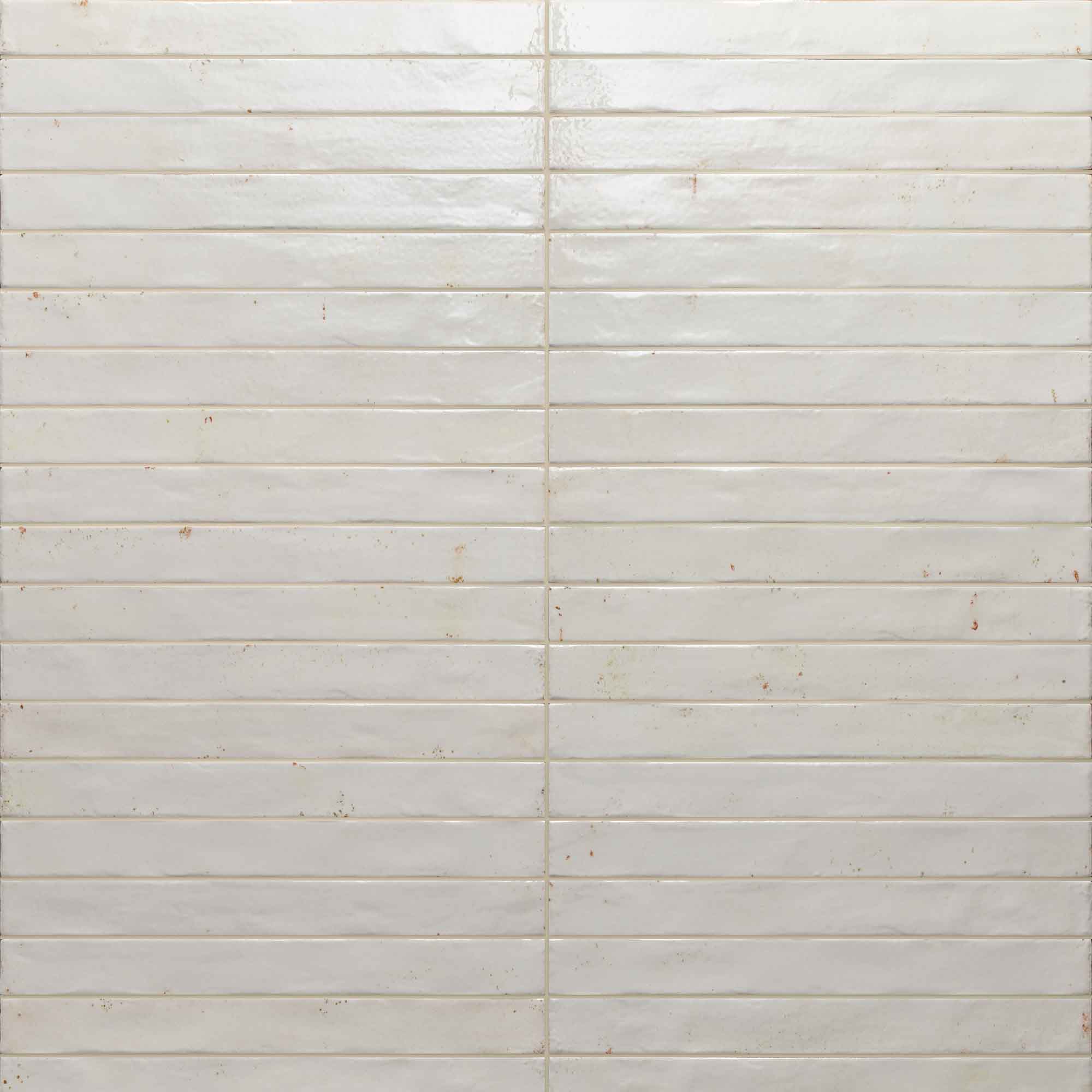 colours white porcelain wall tile 4.8x45cm gloss