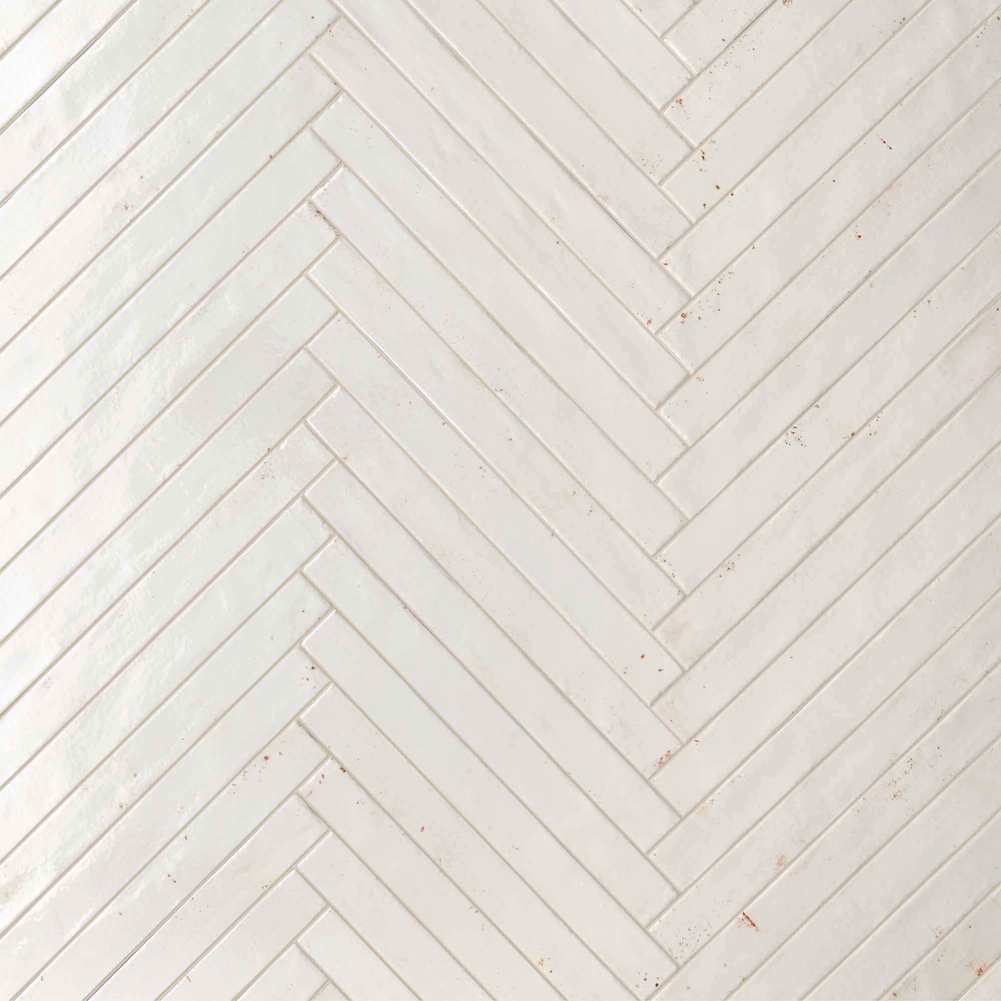 colours white porcelain wall tile 4.8x45cm gloss herringbone