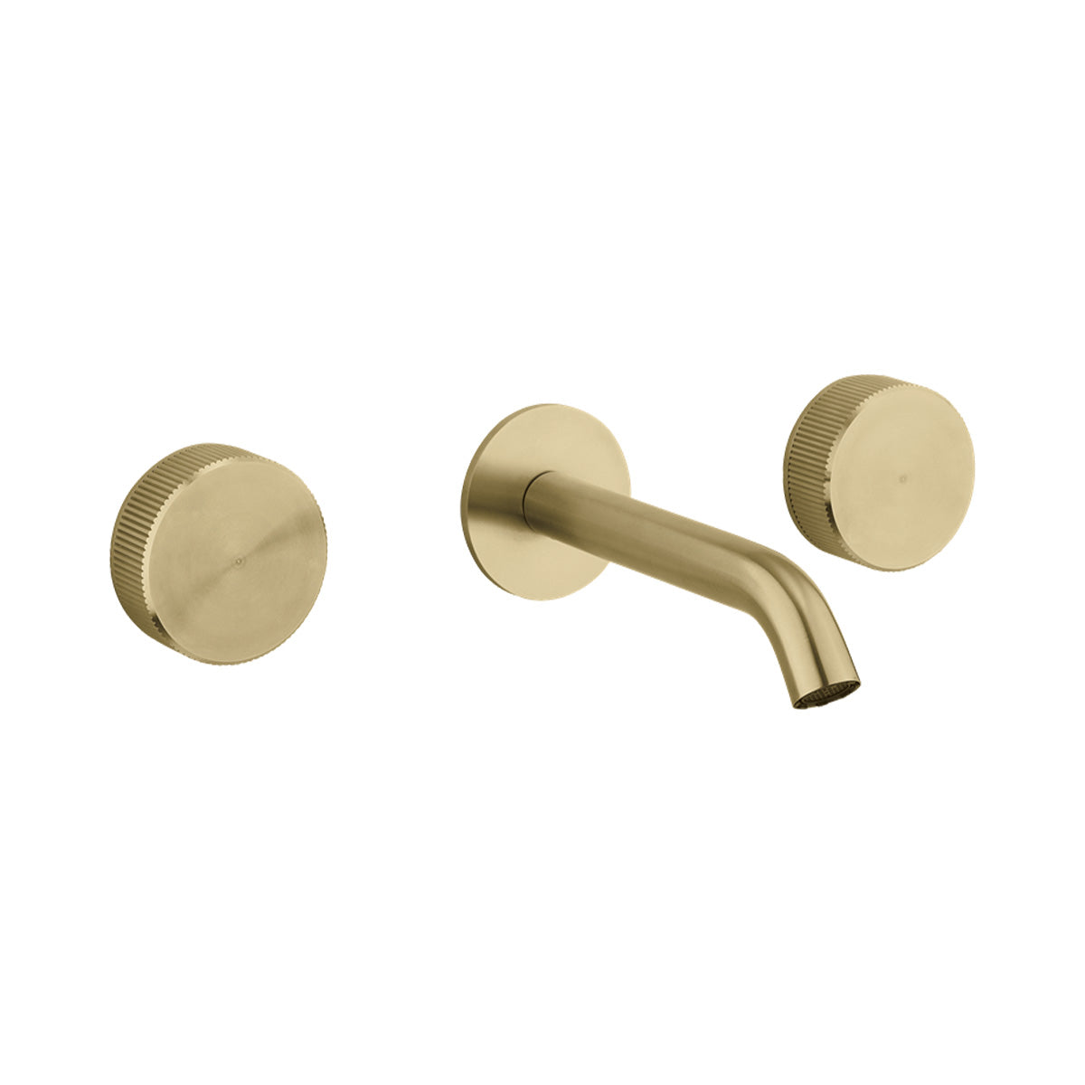 Crosswater 3ONE6 3 Hole Wall Mounted Basin Mixer Tap Brushed Brass