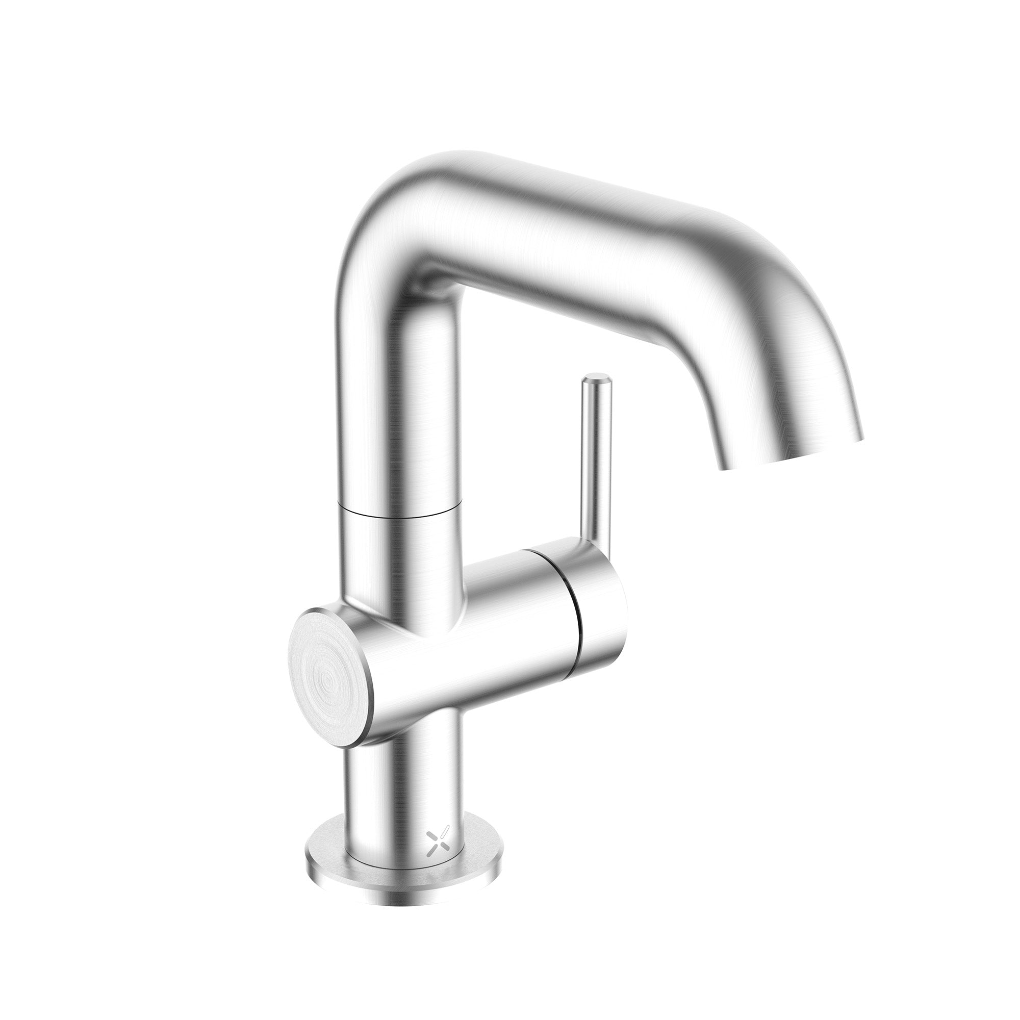 crosswater 3one6 lever basin mixer tap with swivel spout 316 stainless steel
