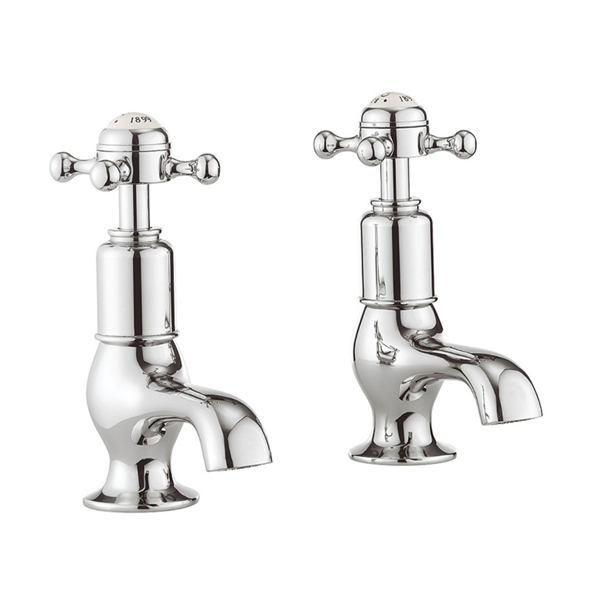 crosswater belgravia cloakroom basin pillar taps chrome