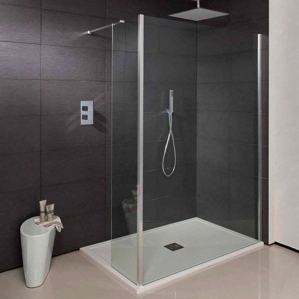 Crosswater Design 8 End Panel 200mm in Chrome Finish Deluxe Bathrooms Ireland