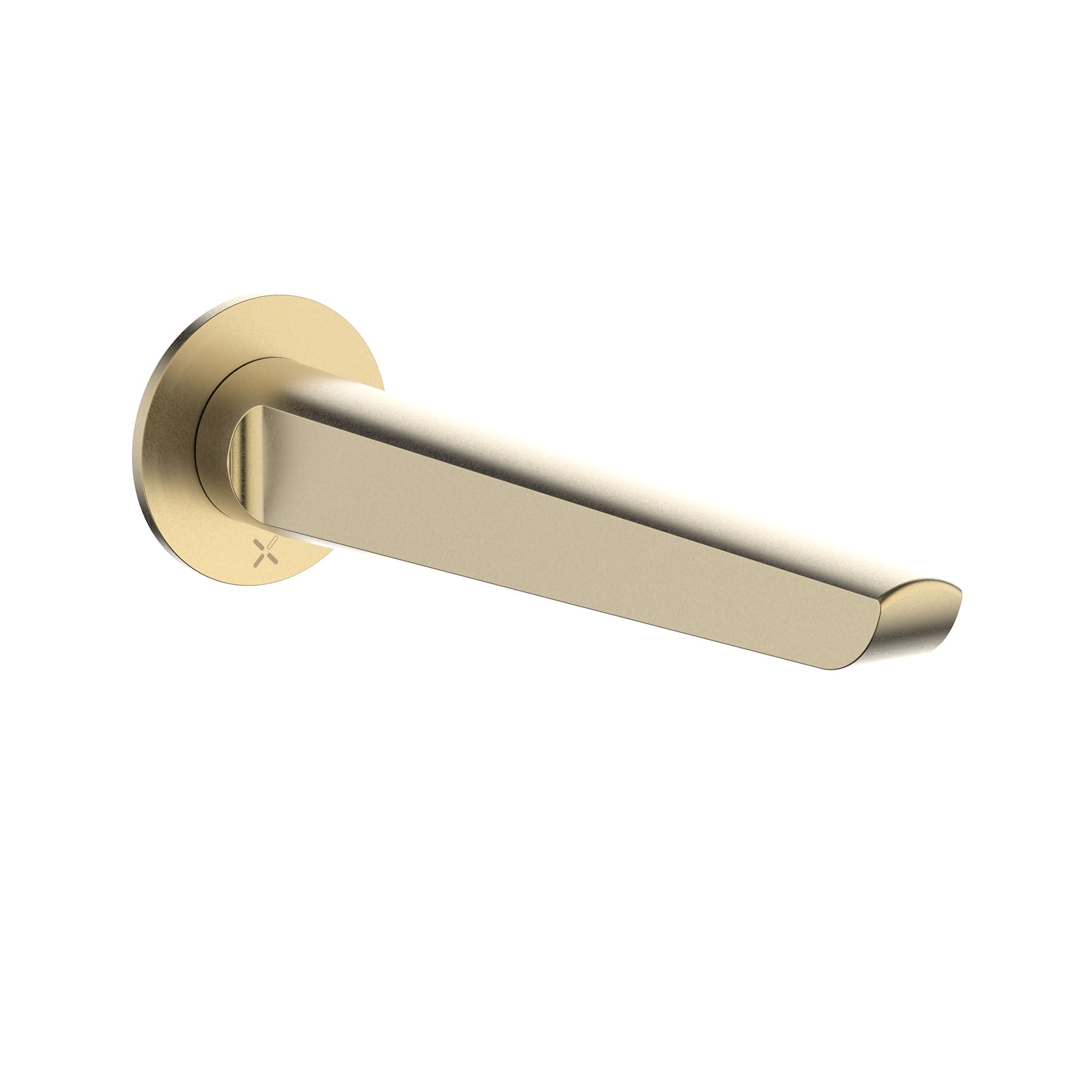 crosswater foile bath spout brushed brass