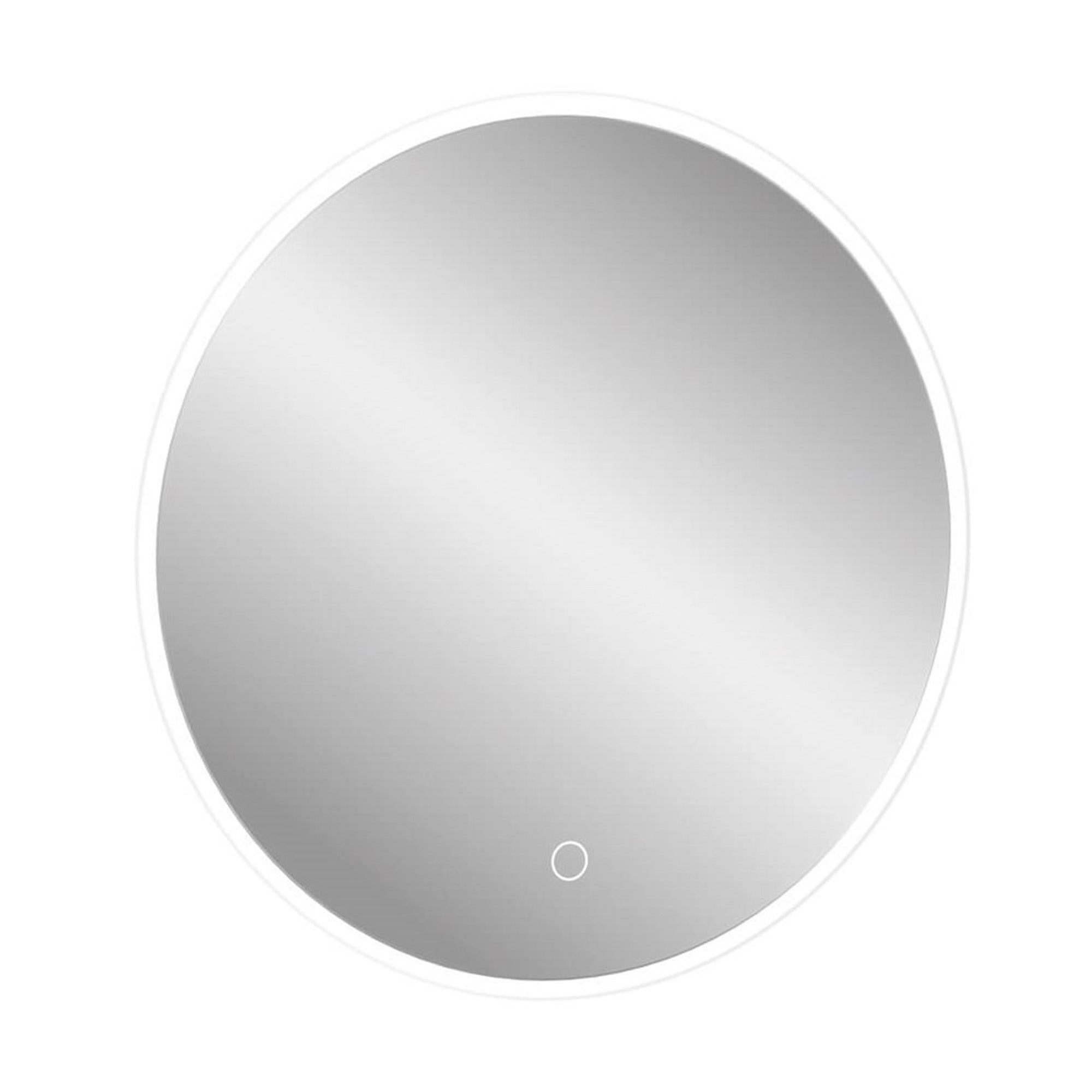 crosswater infinity 600mm led round bathroom mirror