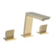 crosswater limit 3 hole deck mounted basin mixer tap brushed brass