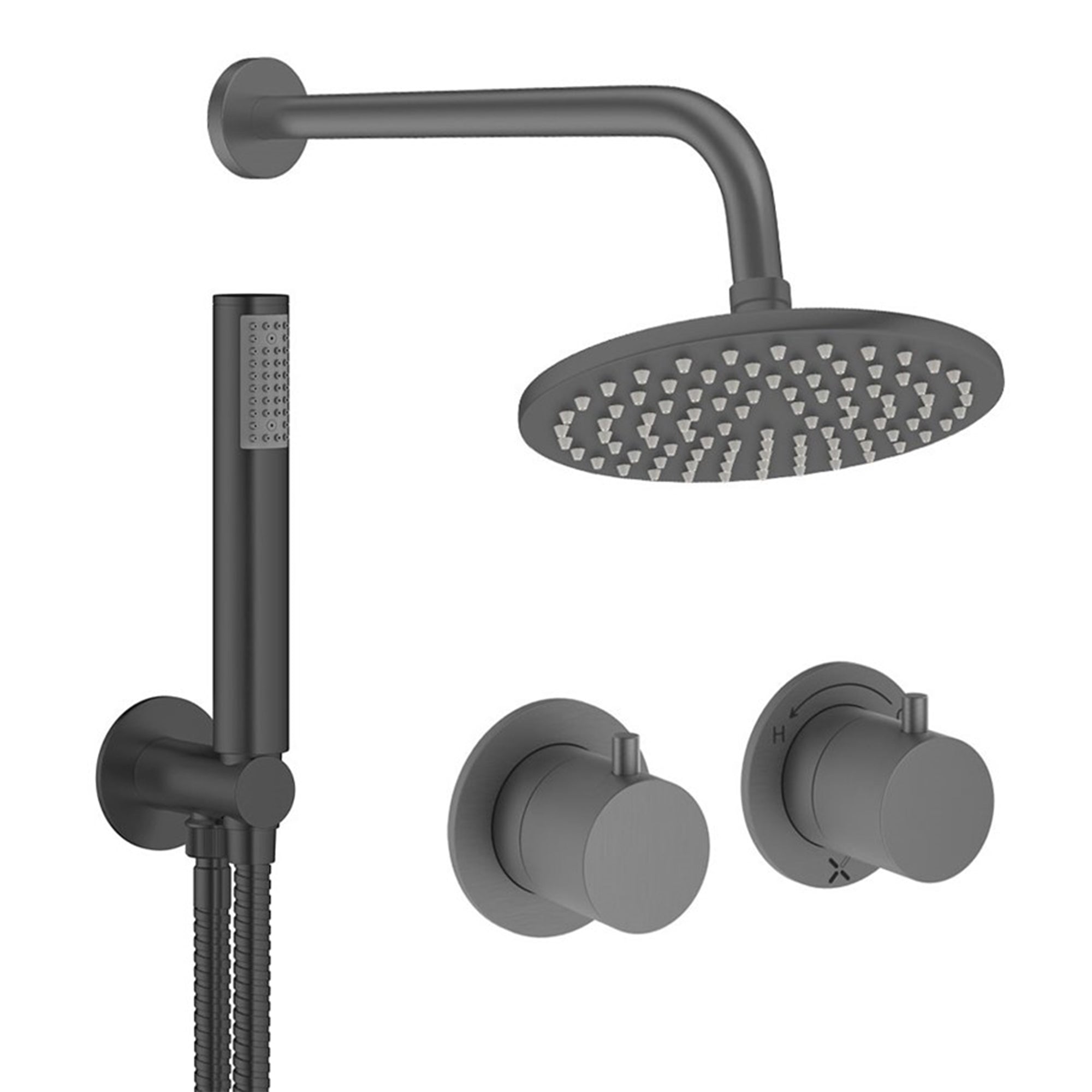 crosswater module shower set 1 200mm slate