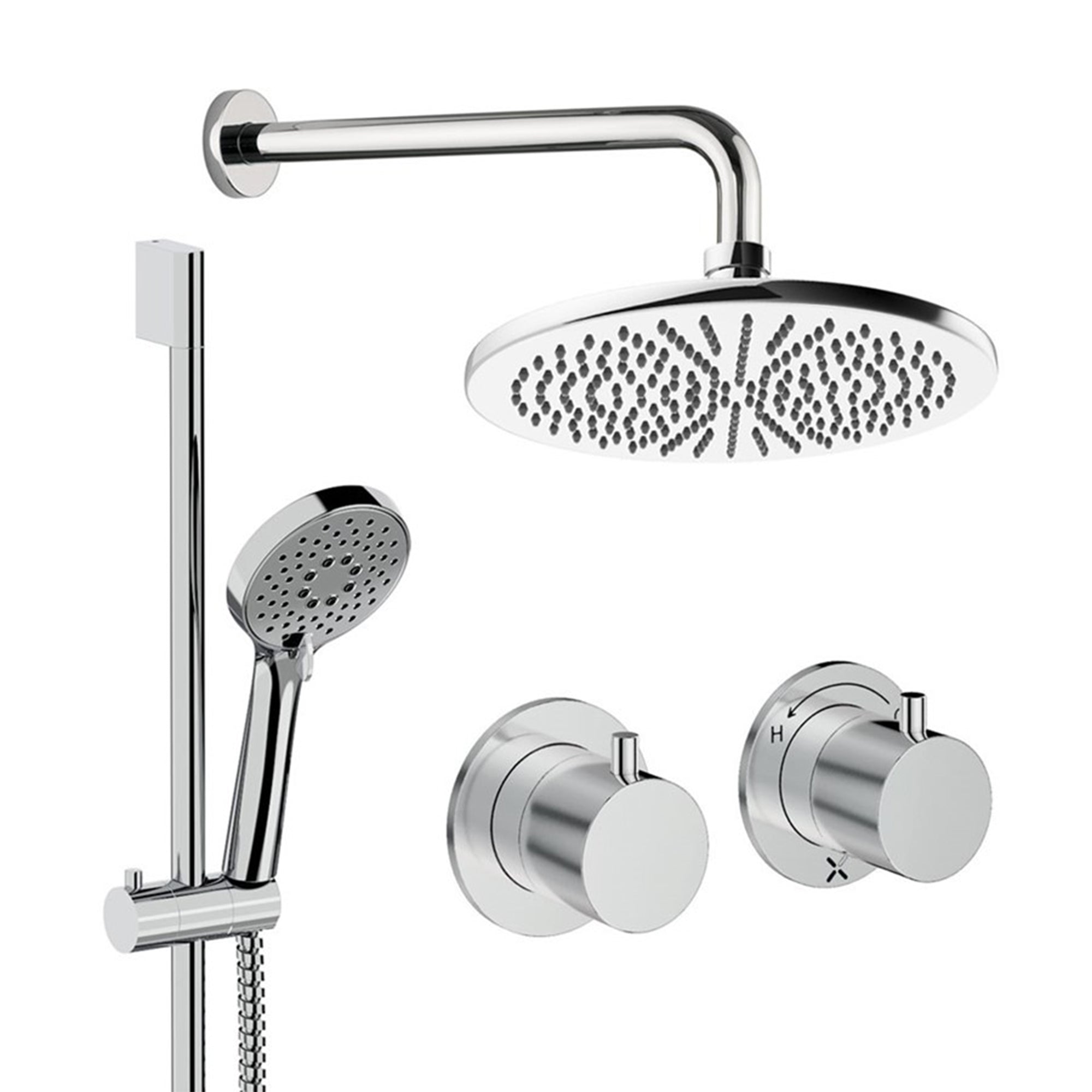 crosswater module shower set 2 300mm chrome