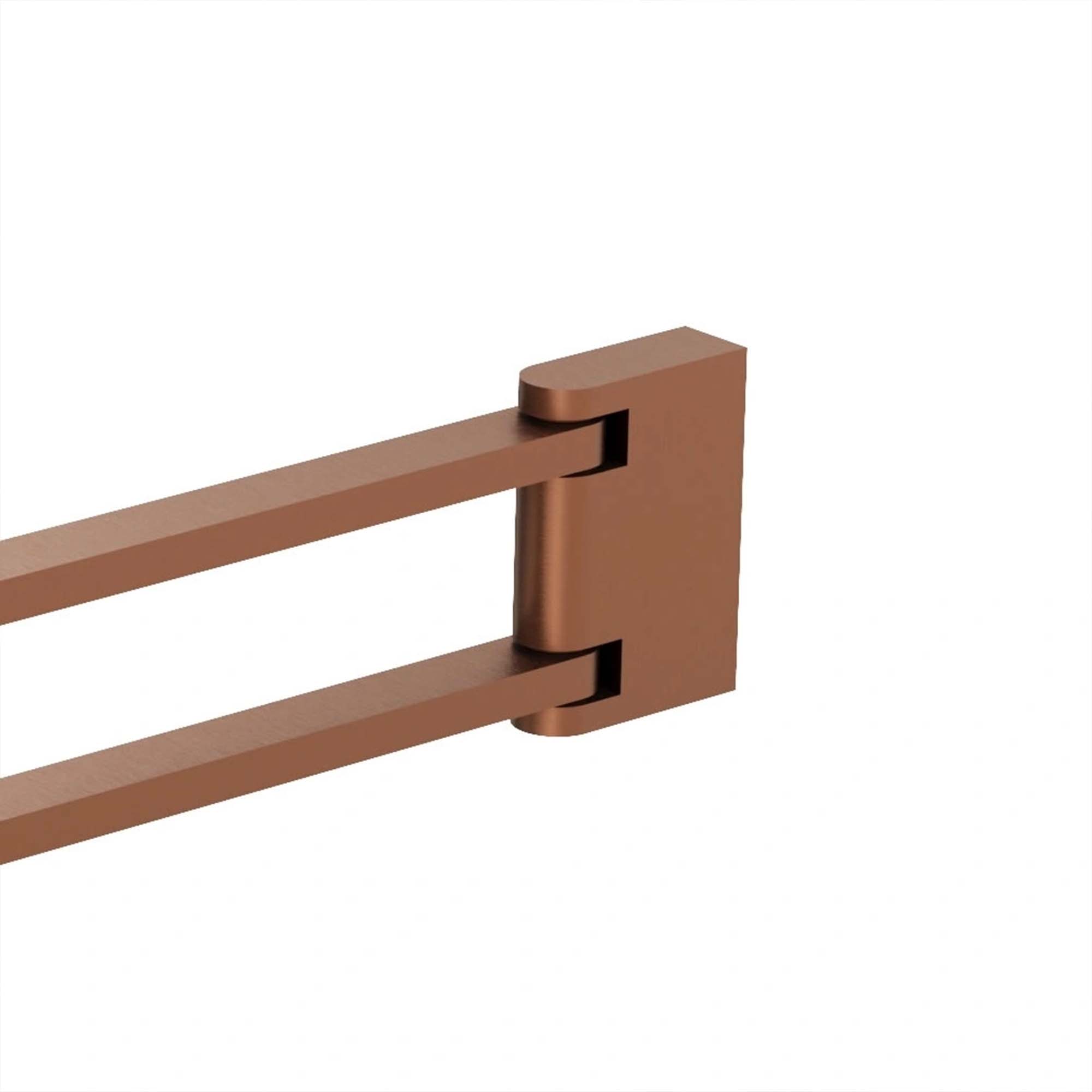 crosswater mpro 2 swivel towel rail brushed bronze