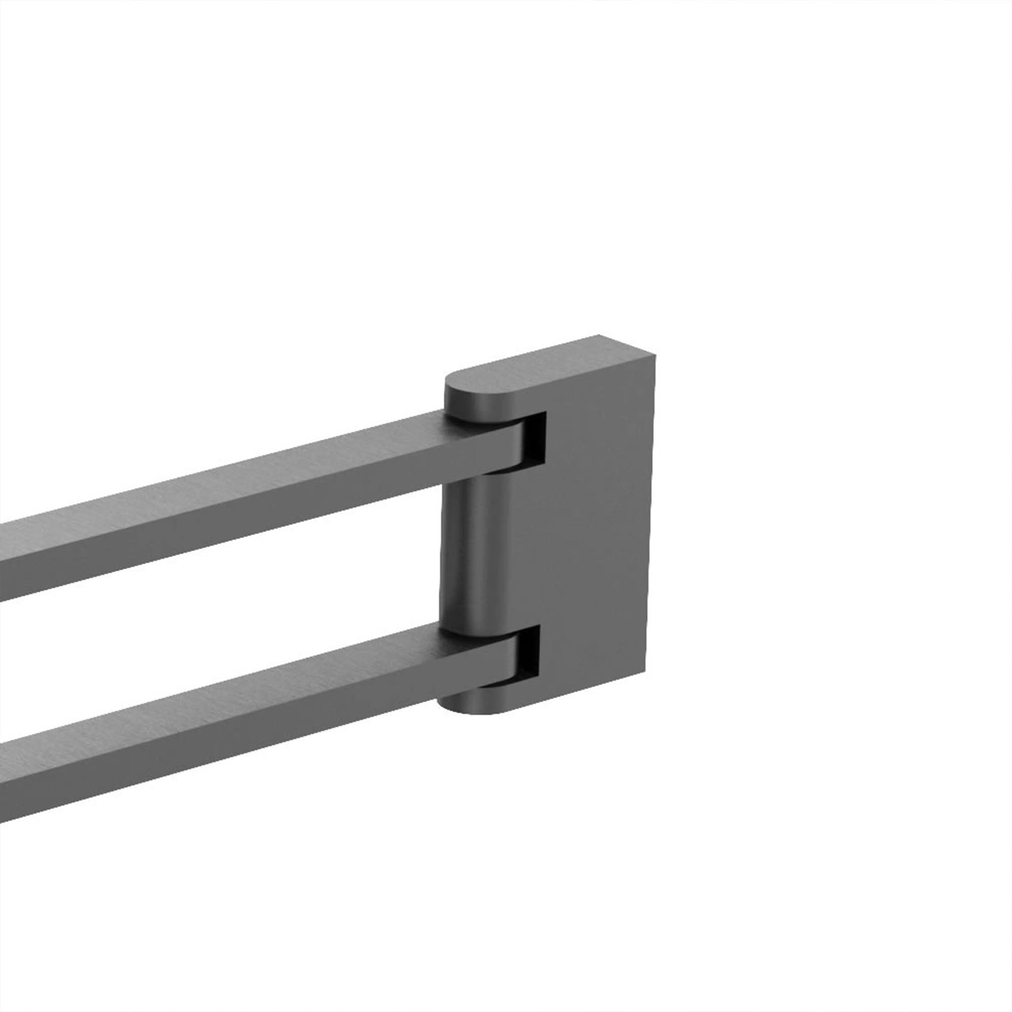 crosswater mpro 2 swivel towel rail slate