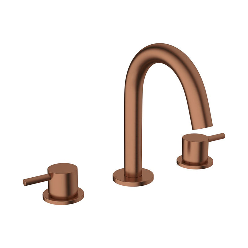 crosswater mpro 3 hole deck mounted basin mixer tap brushed brass